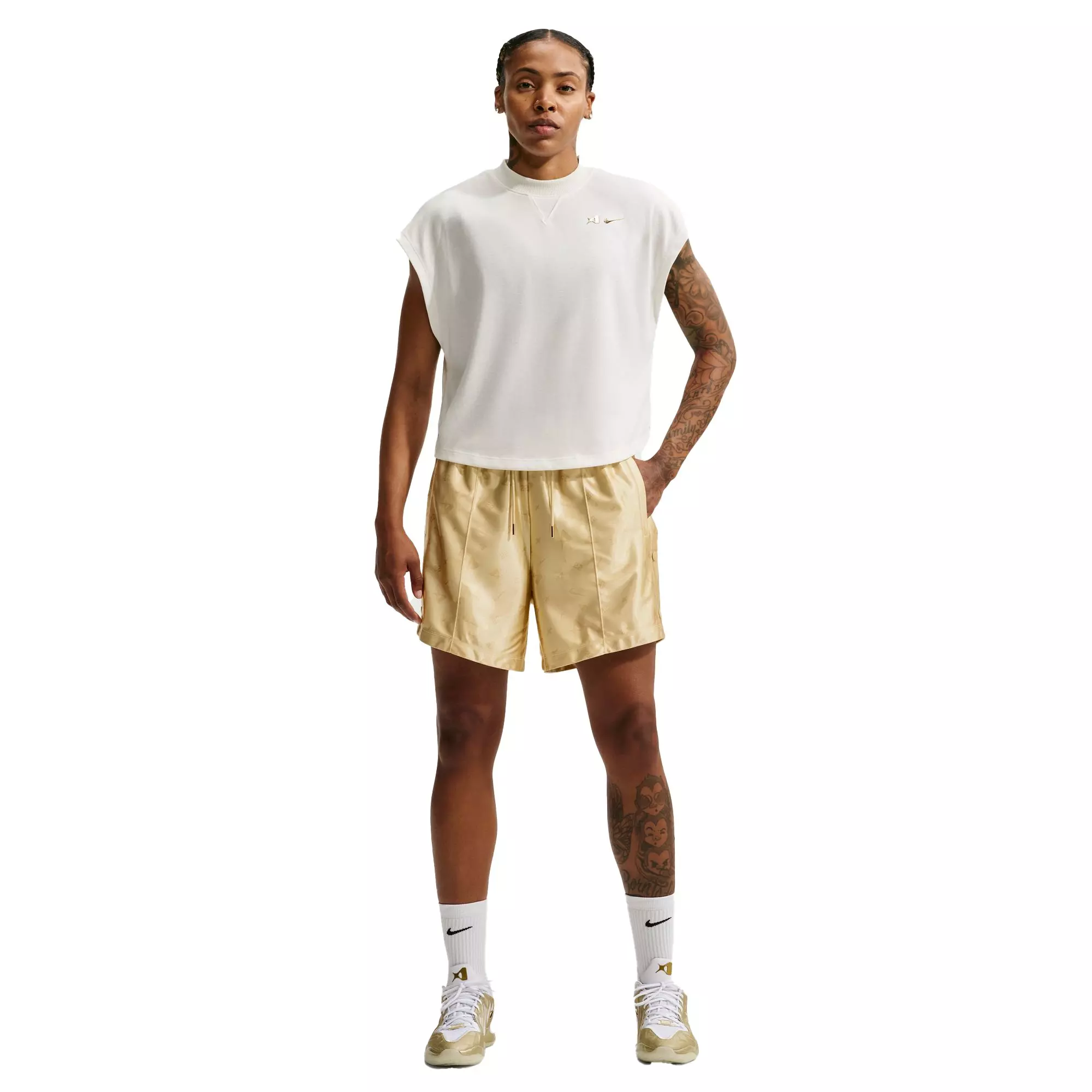 Nike A'ja Wilson "Gold Standard" Women's Dri-FIT Basketball Short - TEAM GOLD/WHEAT GRASS