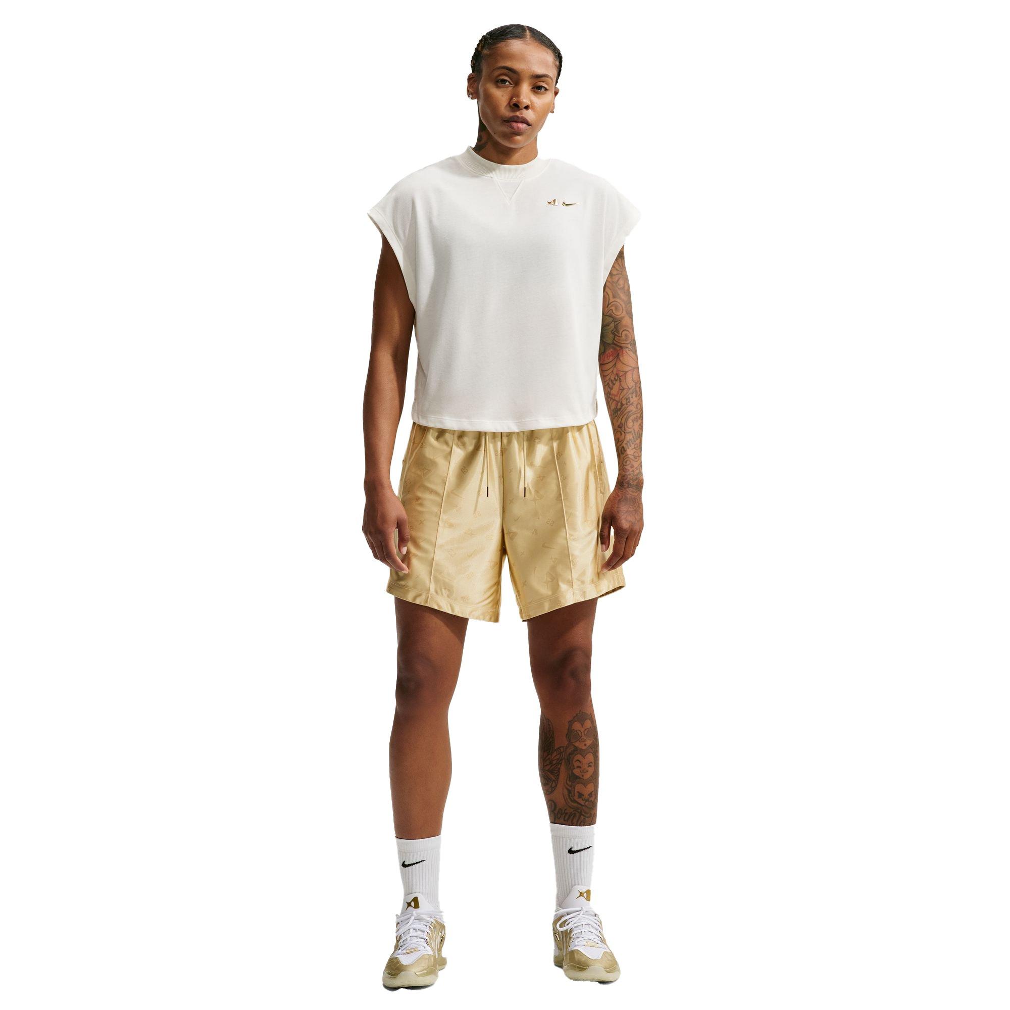 Nike A'ja Wilson "Gold Standard" Women's Basketball Tank Top - SAIL/METALLIC GOLD Thumbnail View 4