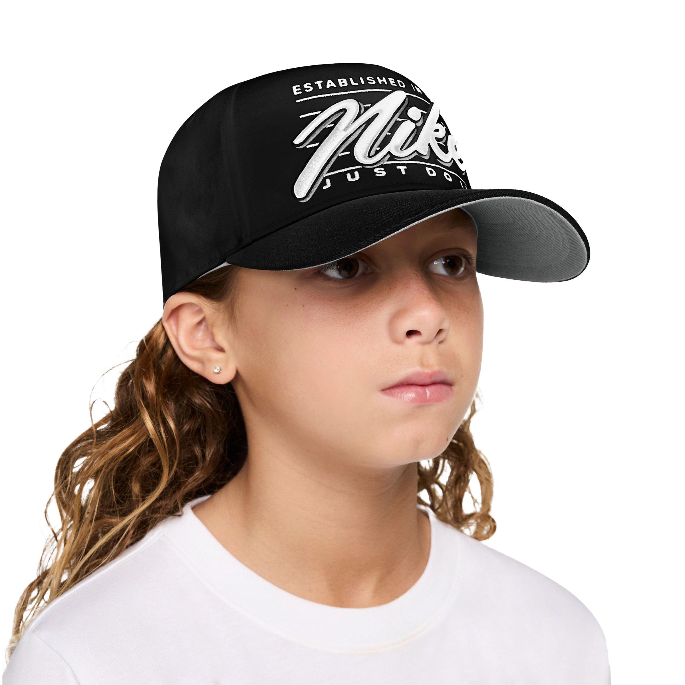 Nike Script A-Frame Rise Cap - Black - BLACK