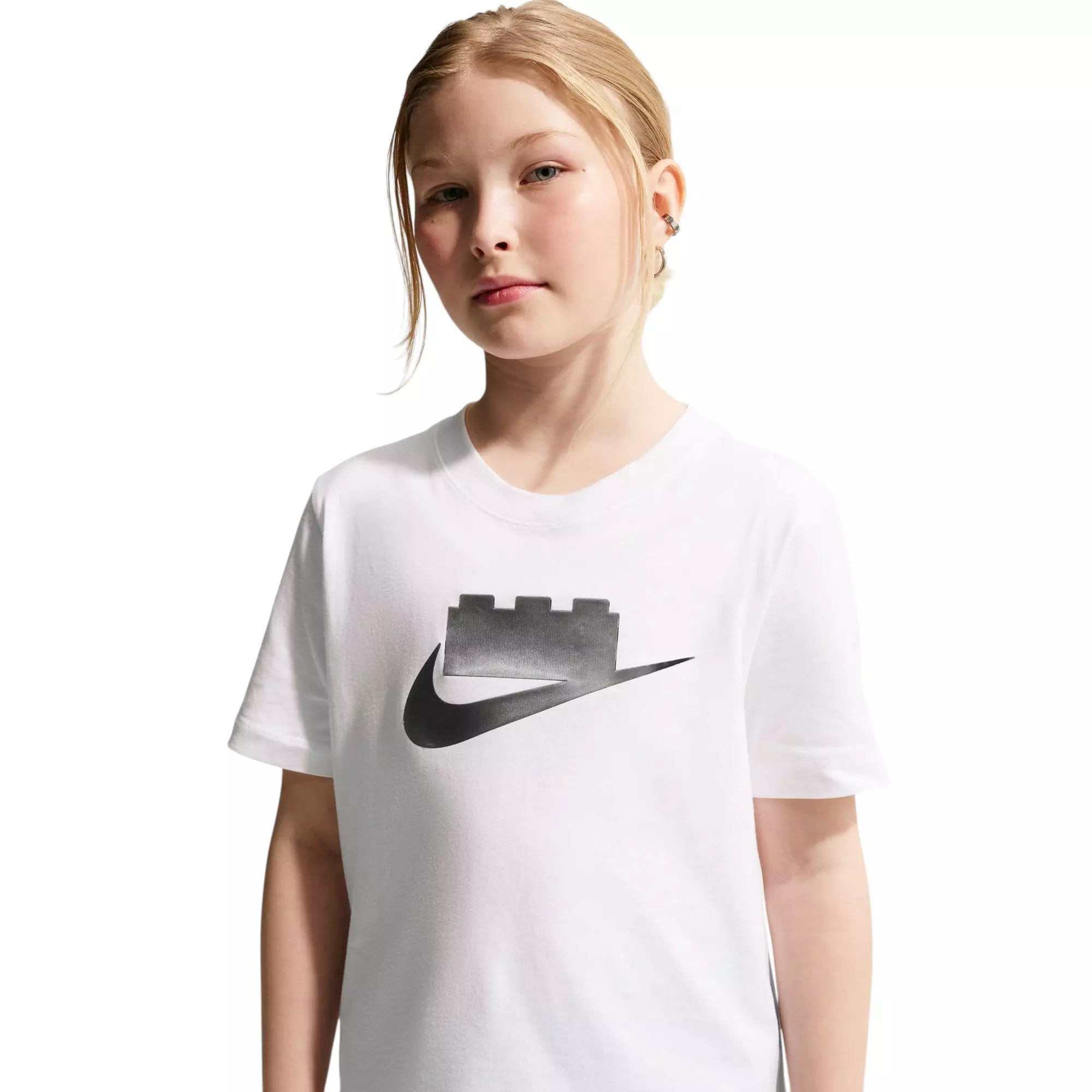 Nike x LEGO Collection "White" Big Kids' Tee - WHITE