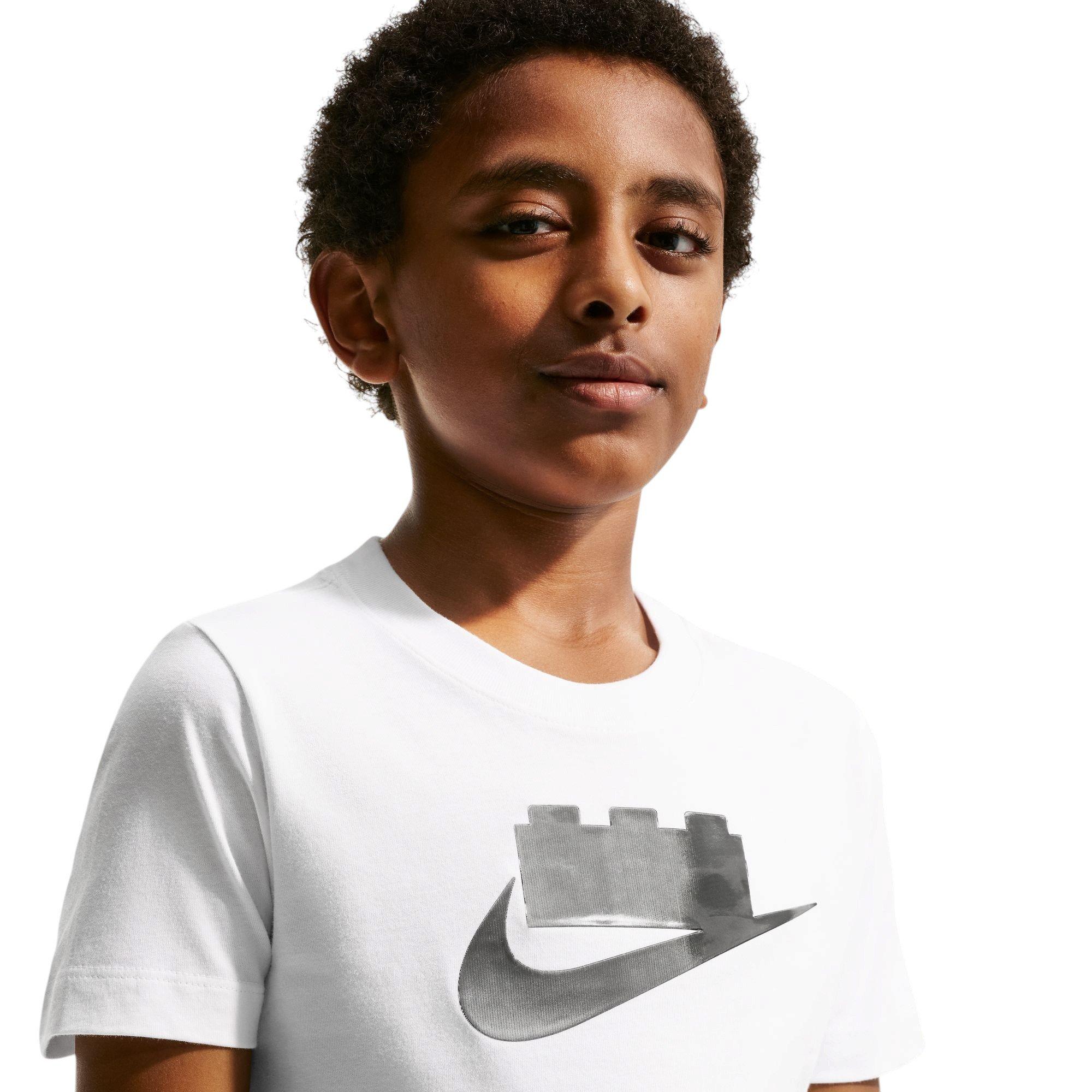 Nike x LEGO Collection "White" Big Kids' Tee - WHITE