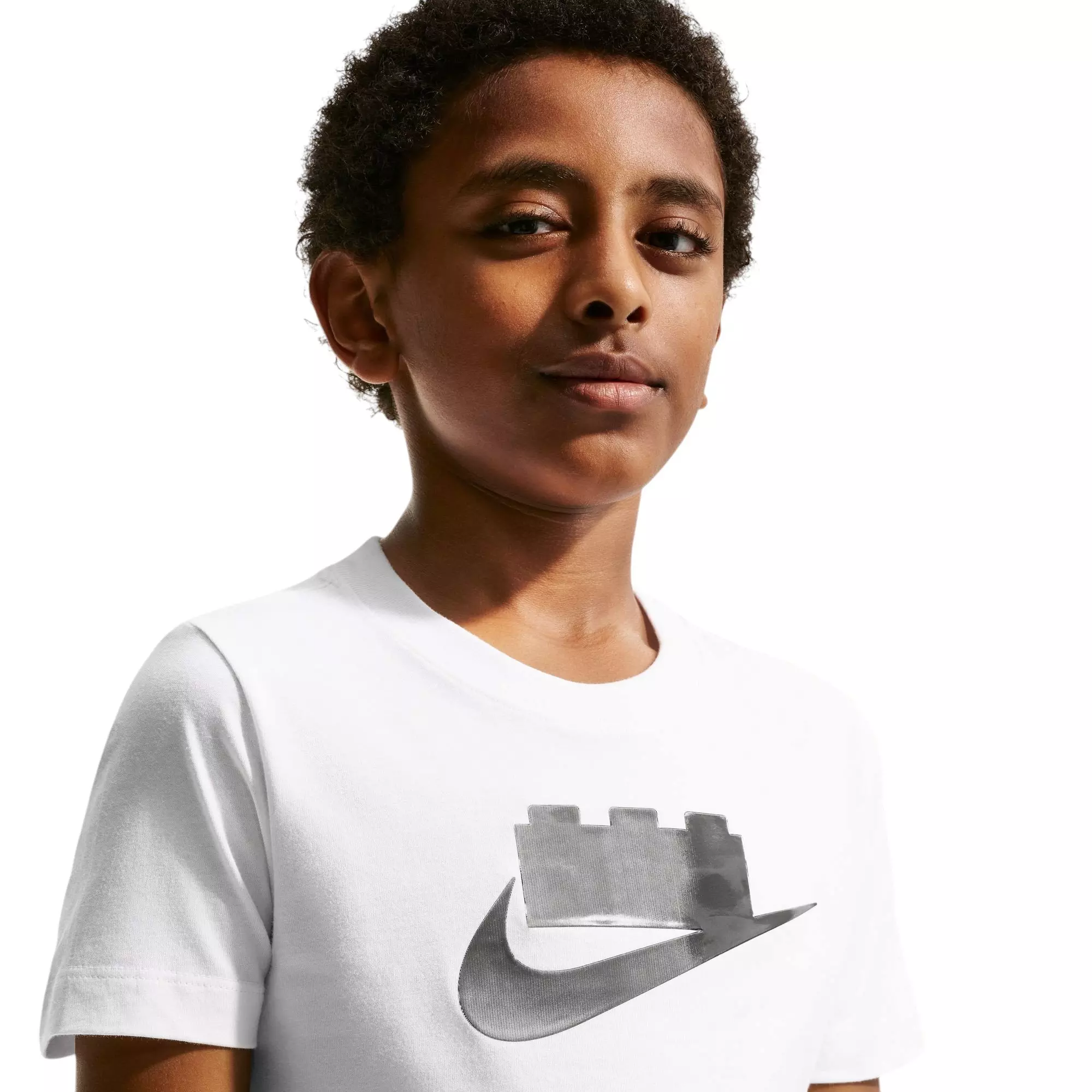 Nike x LEGO Collection "White" Big Kids' Tee - WHITE