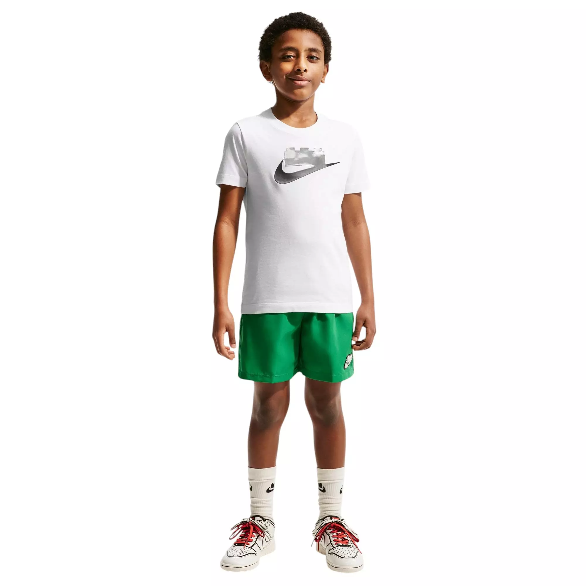 Nike x LEGO Collection "White" Big Kids' Tee - WHITE