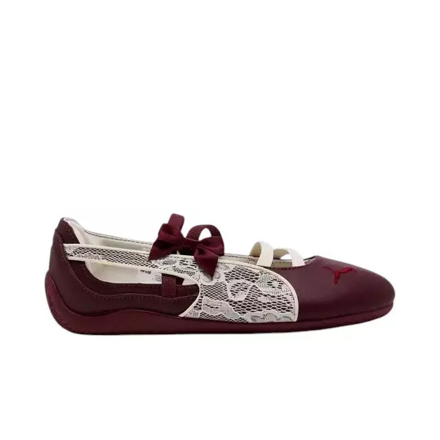 PUMA Speedcat Ballerina Lace "Ruby Shimmer" Women's Shoe - BURGUNDY