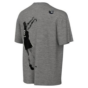 Nike Caitlin Blue Dri-FIT Big Kids' Tee - GREY/BLACK