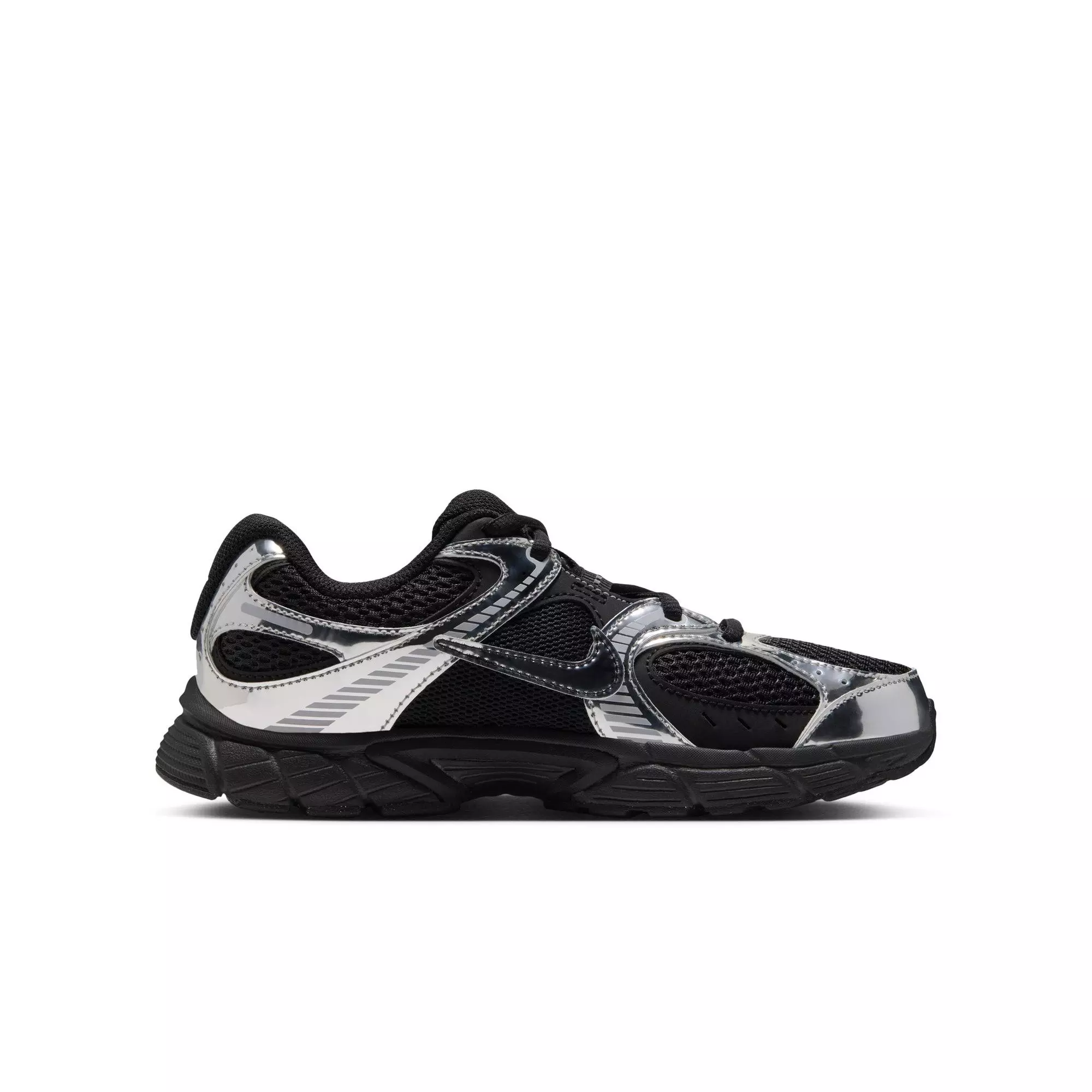 Nike V5 RNR "Black/Metallic Silver" Grade School Girls' Shoe - BLACK/SILVER