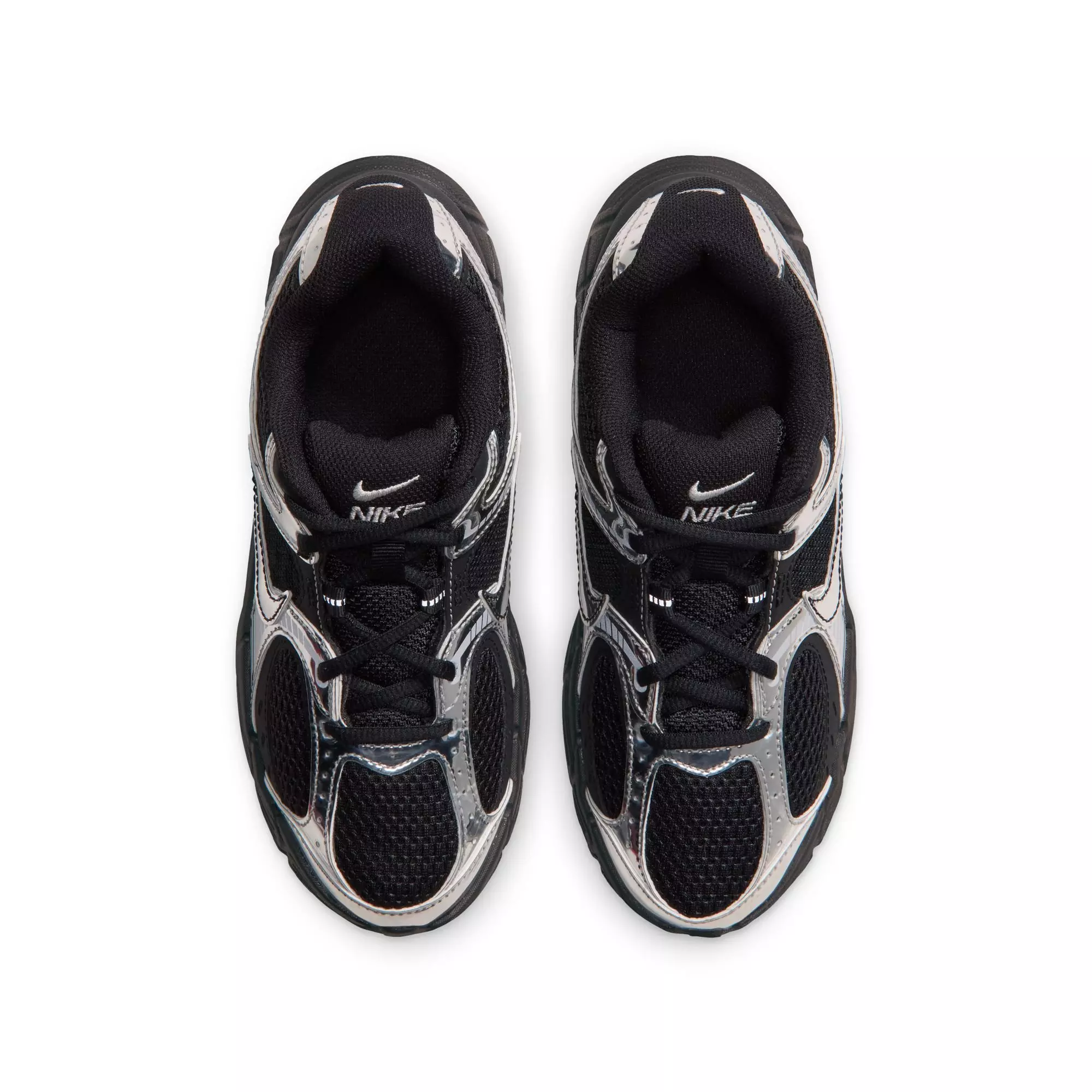 Nike V5 RNR "Black/Metallic Silver" Grade School Girls' Shoe - BLACK/SILVER