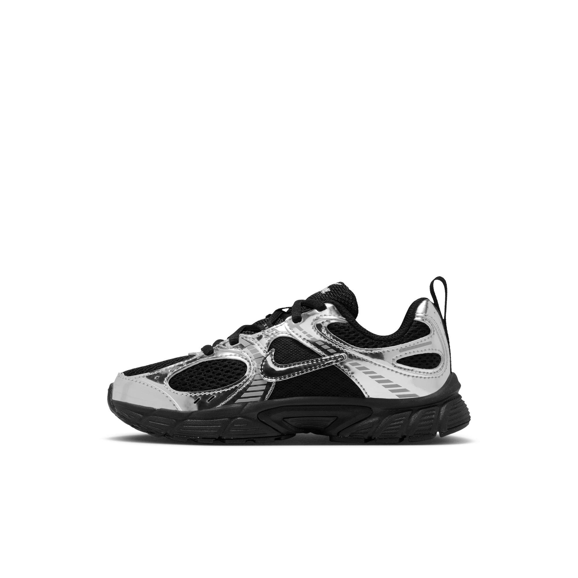 Nike V5 RNR "Black/Metallic Silver" Preschool Girls' Shoe - BLACK/SILVER