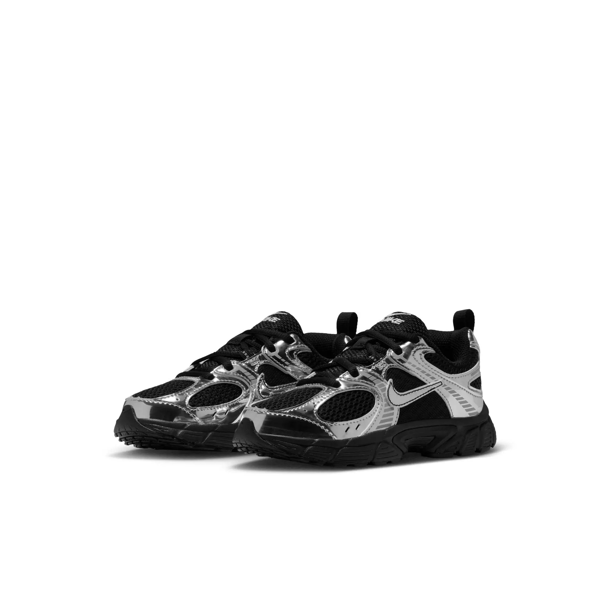 Nike V5 RNR "Black/Metallic Silver" Preschool Girls' Shoe - BLACK/SILVER