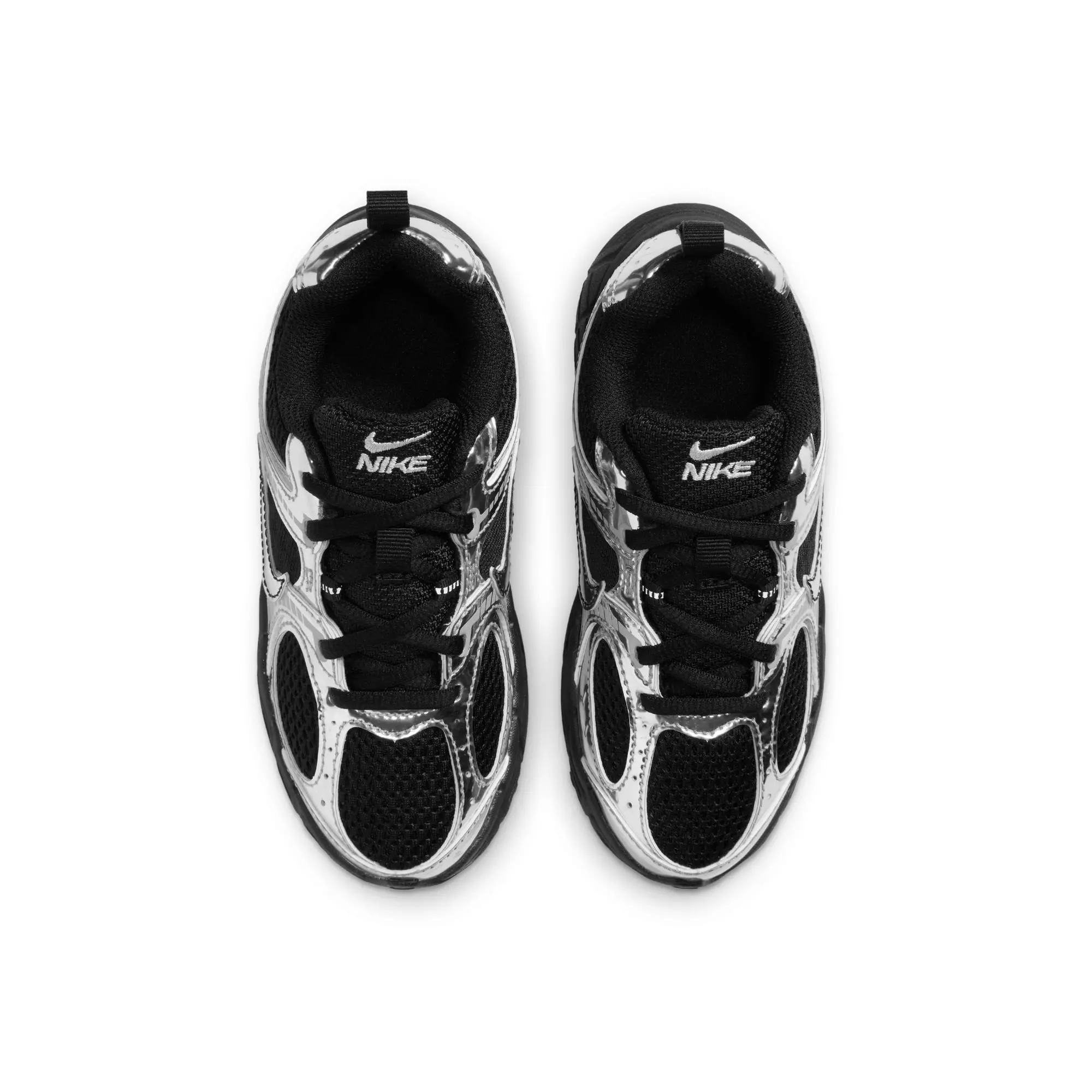 Nike V5 RNR "Black/Metallic Silver" Preschool Girls' Shoe - BLACK/SILVER