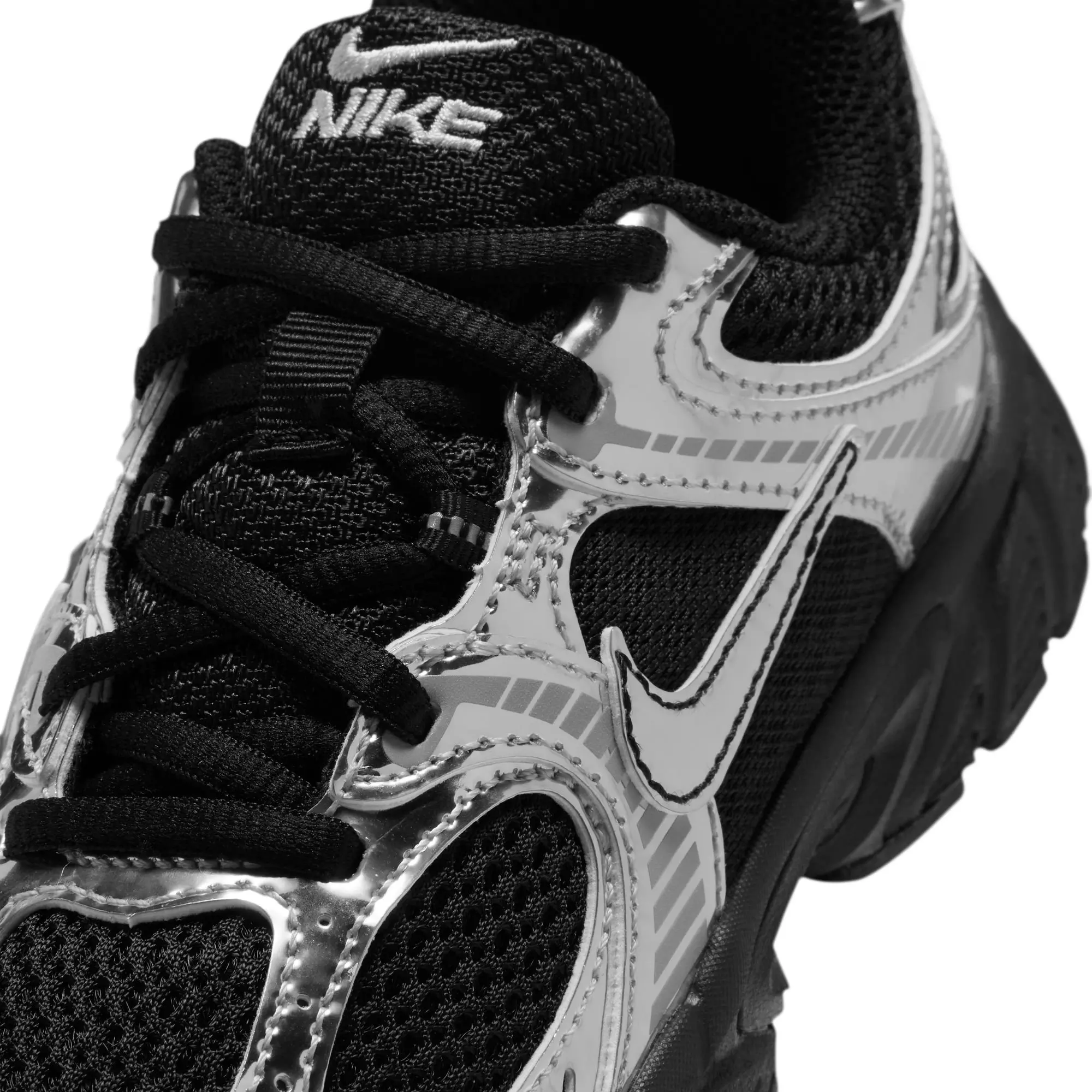 Nike V5 RNR "Black/Metallic Silver" Preschool Girls' Shoe - BLACK/SILVER