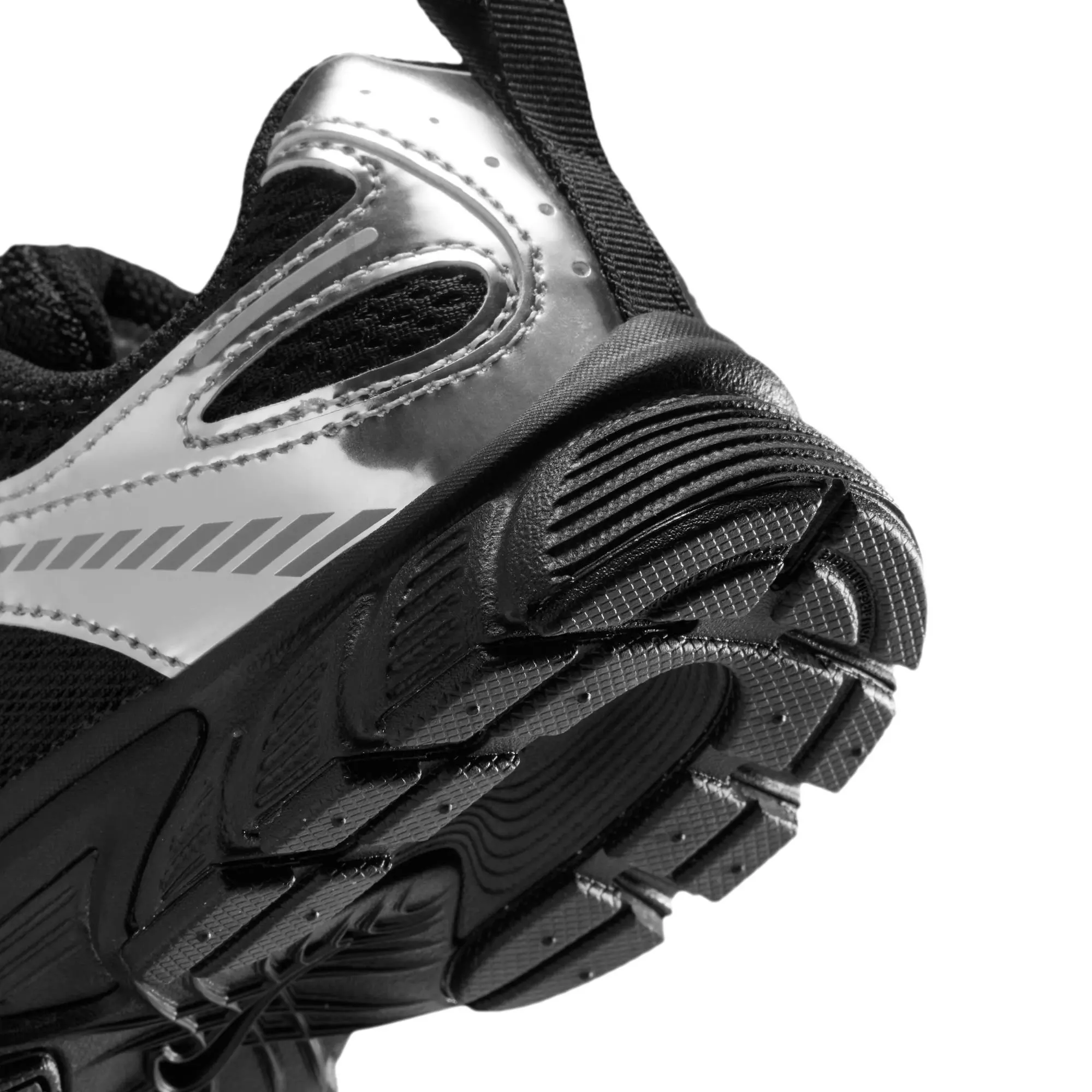 Nike V5 RNR "Black/Metallic Silver" Preschool Girls' Shoe - BLACK/SILVER