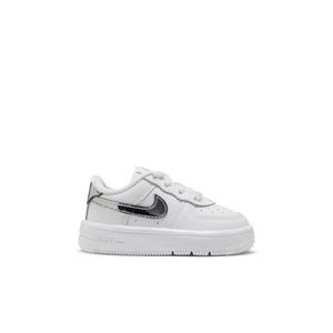 Nike Air Force 1 Low "White/Metallic Silver" Toddler Girls' Shoe - WHITE/SILVER