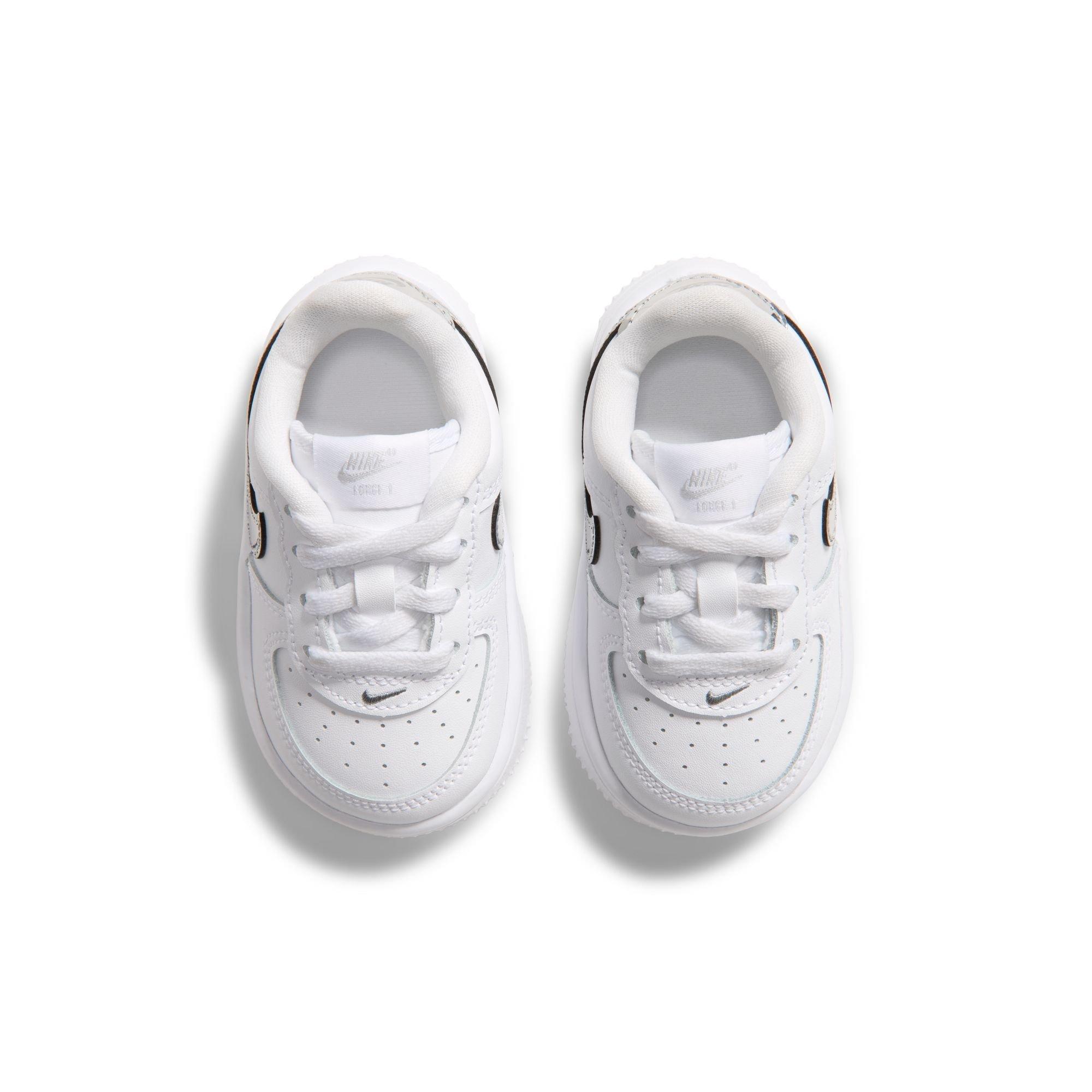 Nike Air Force 1 Low "White/Metallic Silver" Toddler Girls' Shoe - WHITE/SILVER