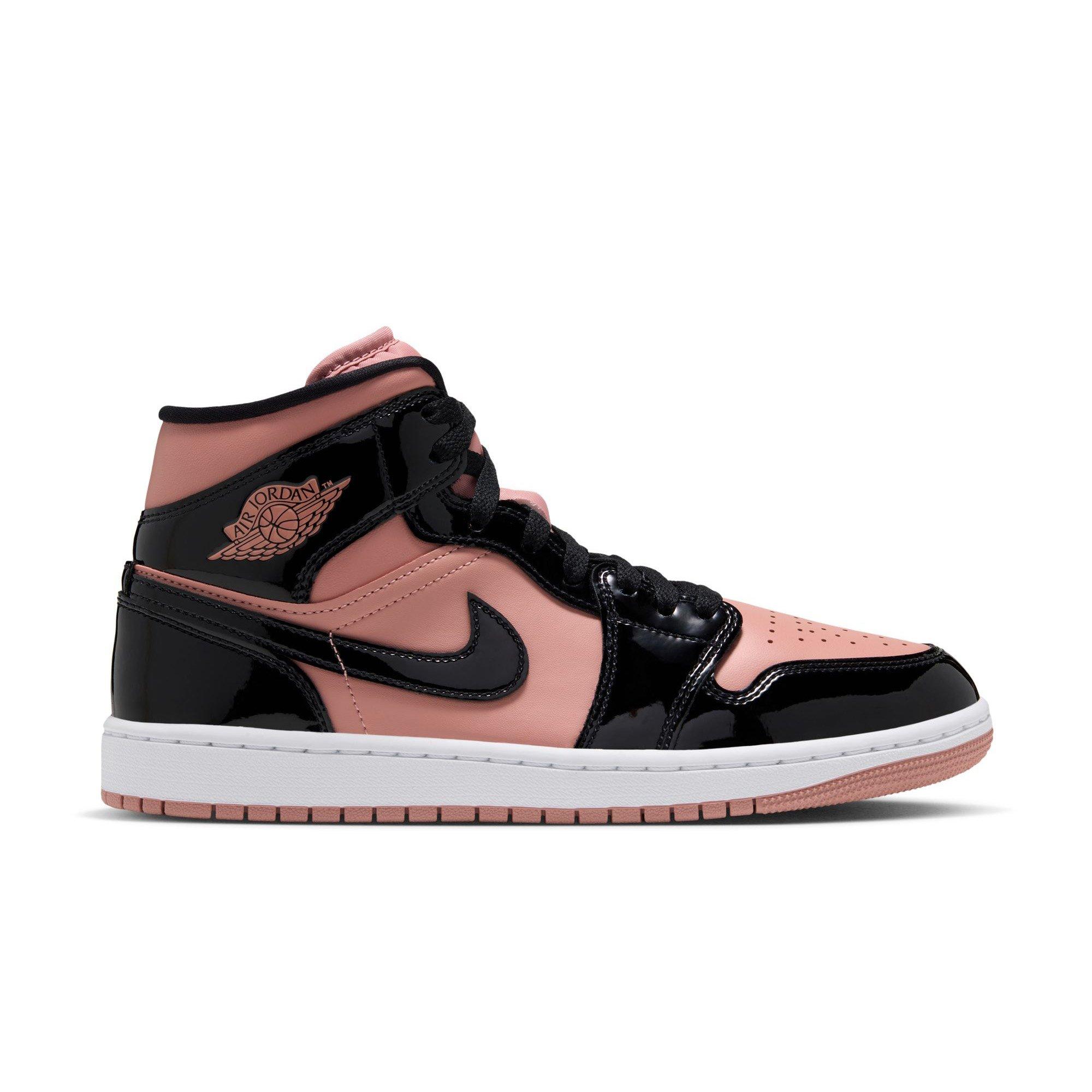 Jordan 1 Mid SE "Rust Pink/Black/White" Women's Shoe - PINK/BLACK