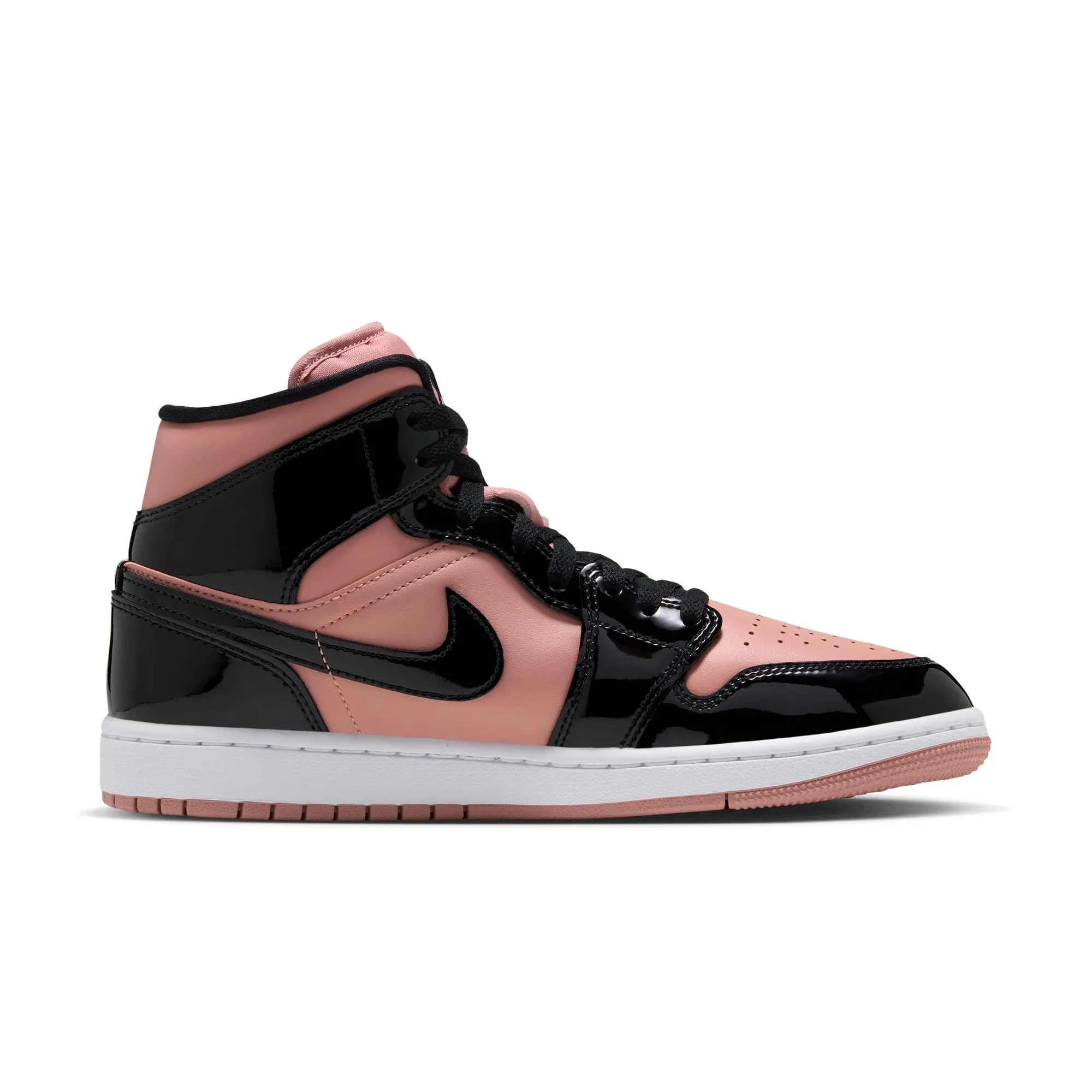 Jordan 1 Mid SE "Rust Pink/Black/White" Women's Shoe - PINK/BLACK