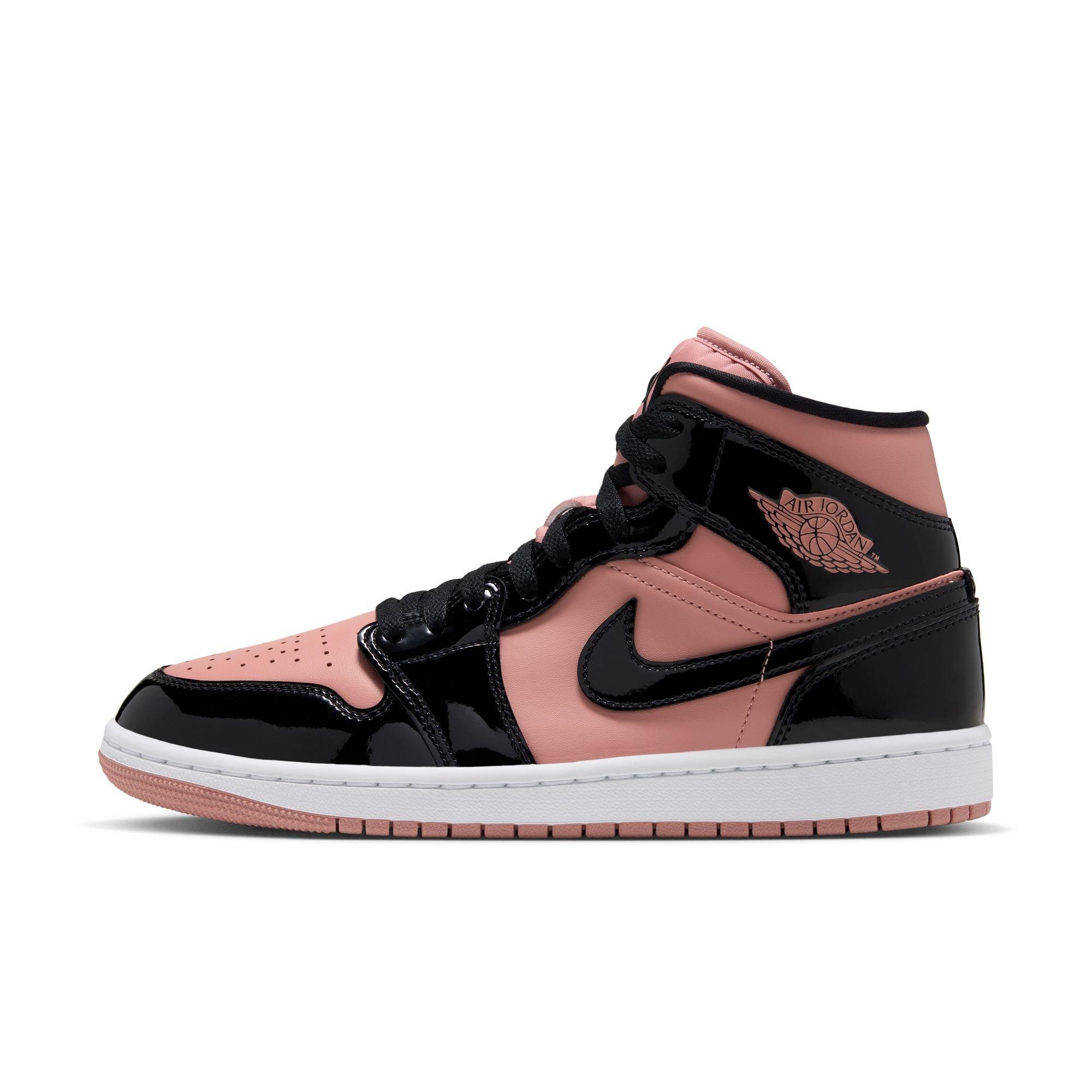 Jordan 1 Mid SE "Rust Pink/Black/White" Women's Shoe - PINK/BLACK