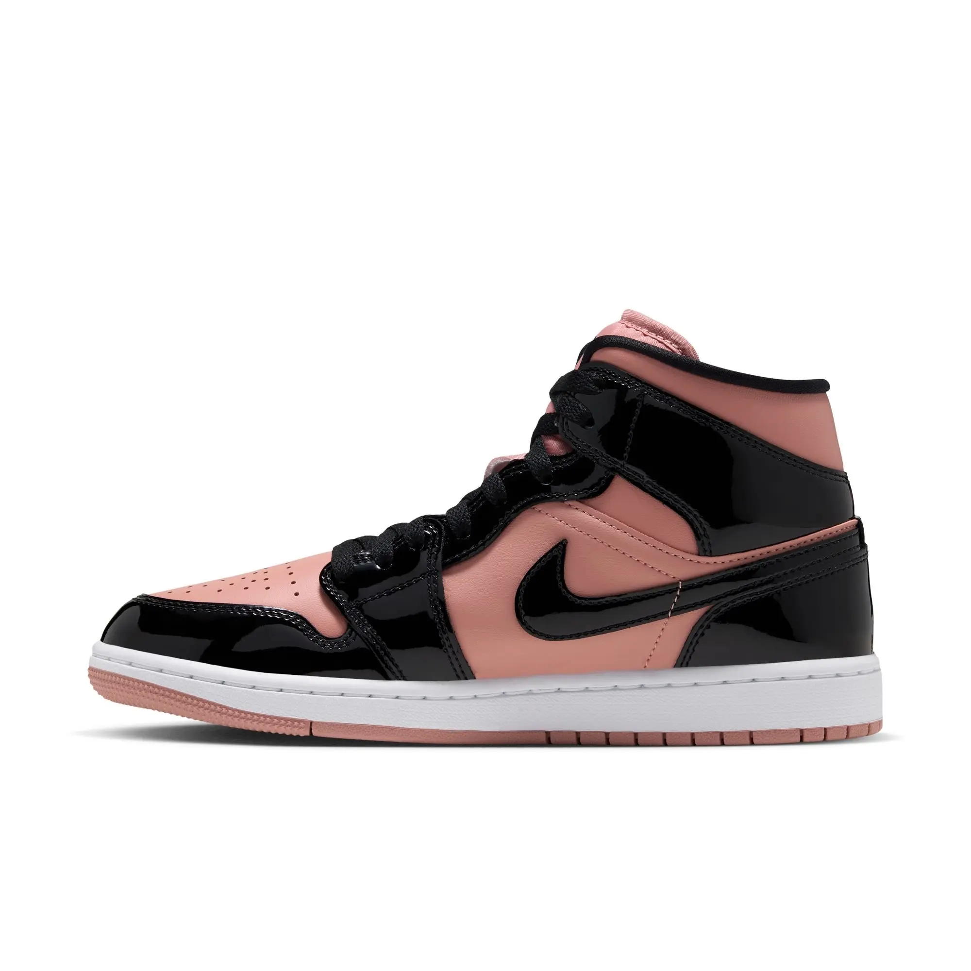Jordan 1 Mid SE "Rust Pink/Black/White" Women's Shoe - PINK/BLACK