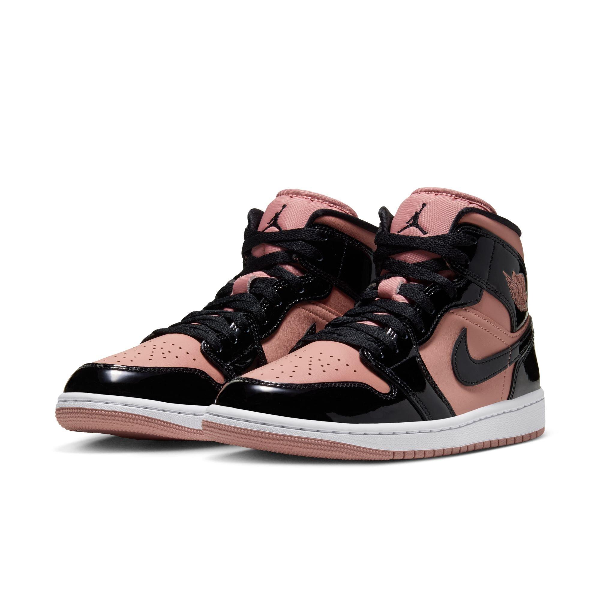 Jordan 1 Mid SE "Rust Pink/Black/White" Women's Shoe - PINK/BLACK
