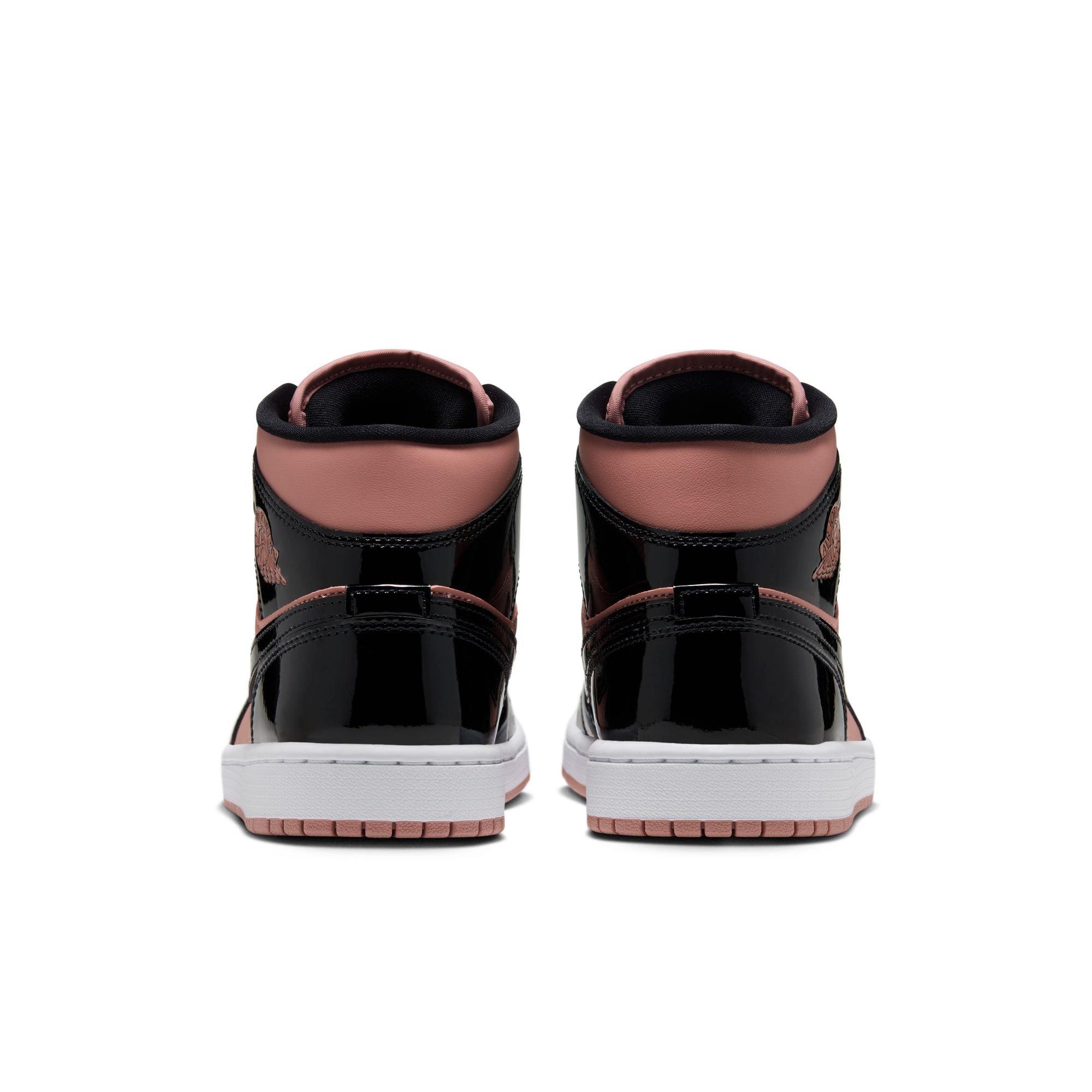 Jordan 1 Mid SE "Rust Pink/Black/White" Women's Shoe - PINK/BLACK