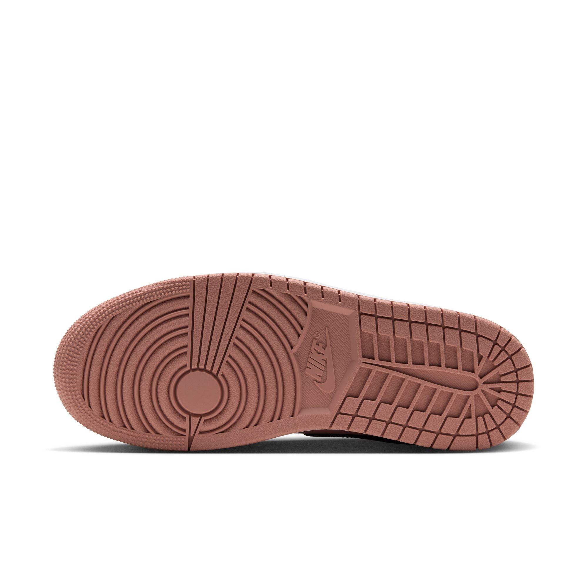 Jordan 1 Mid SE "Rust Pink/Black/White" Women's Shoe - PINK/BLACK