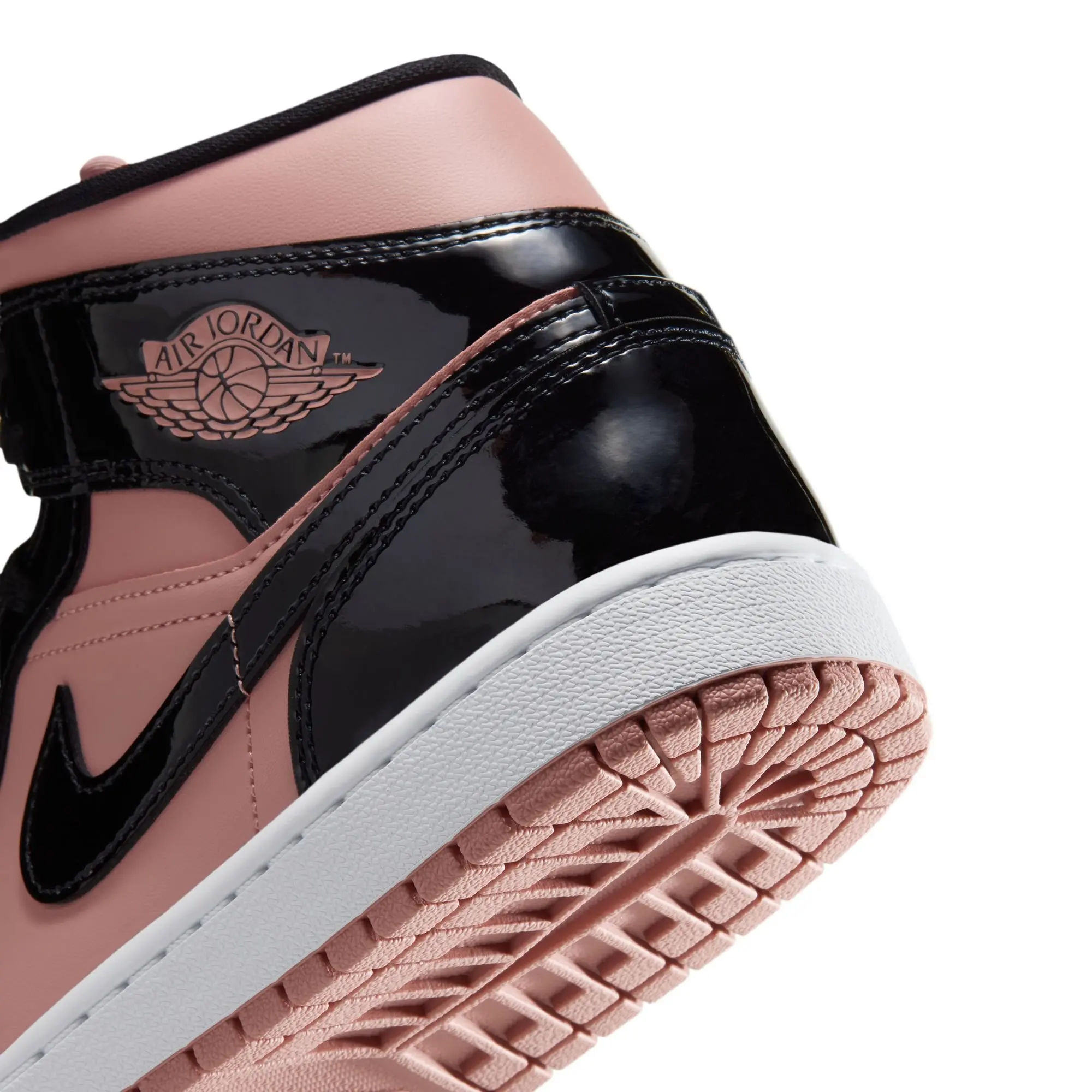 Jordan 1 Mid SE "Rust Pink/Black/White" Women's Shoe - PINK/BLACK