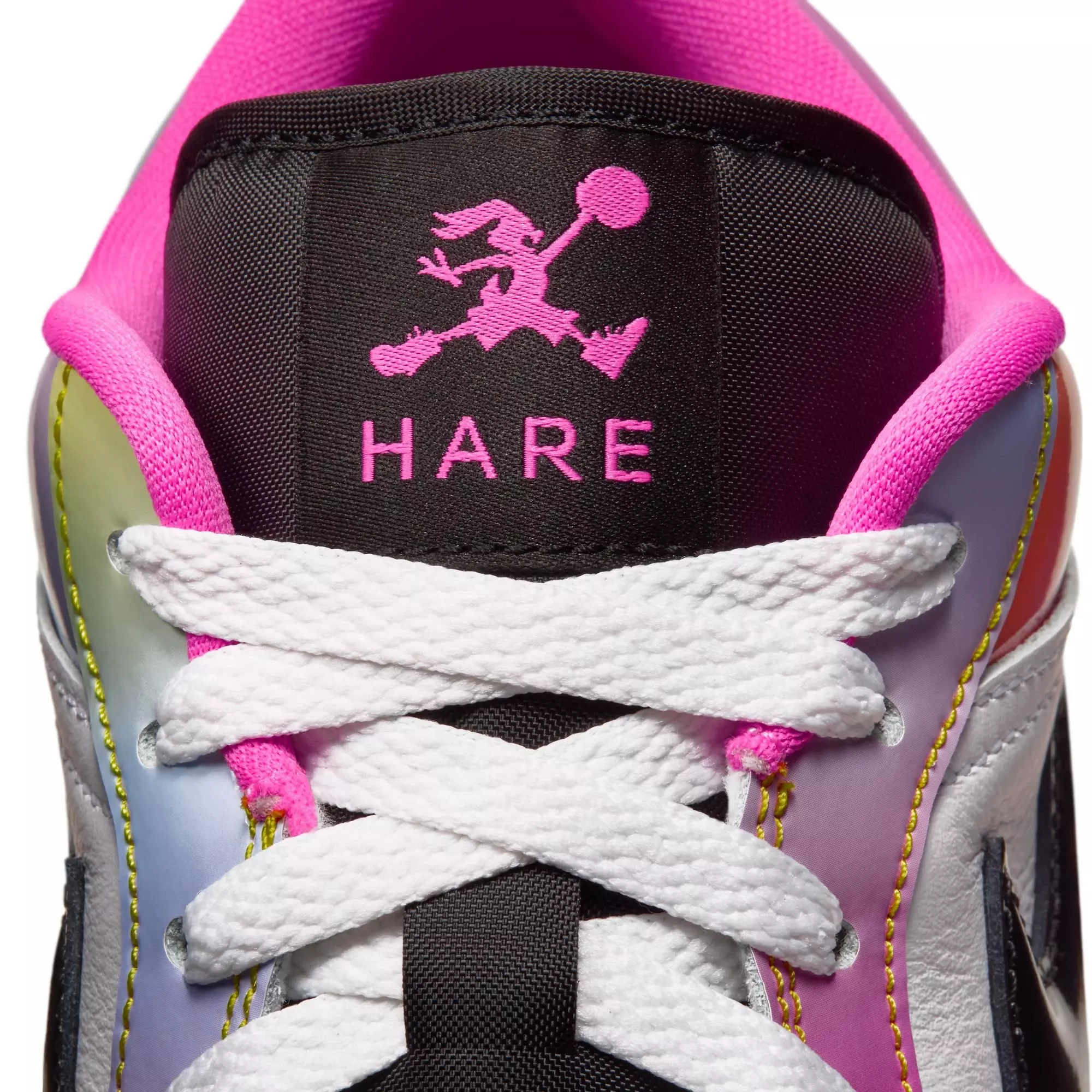 Jordan 1 Low SE "Lola Bunny" Women's Shoe - WHITE/BLACK/LASER PINK/YELLOW ZEST