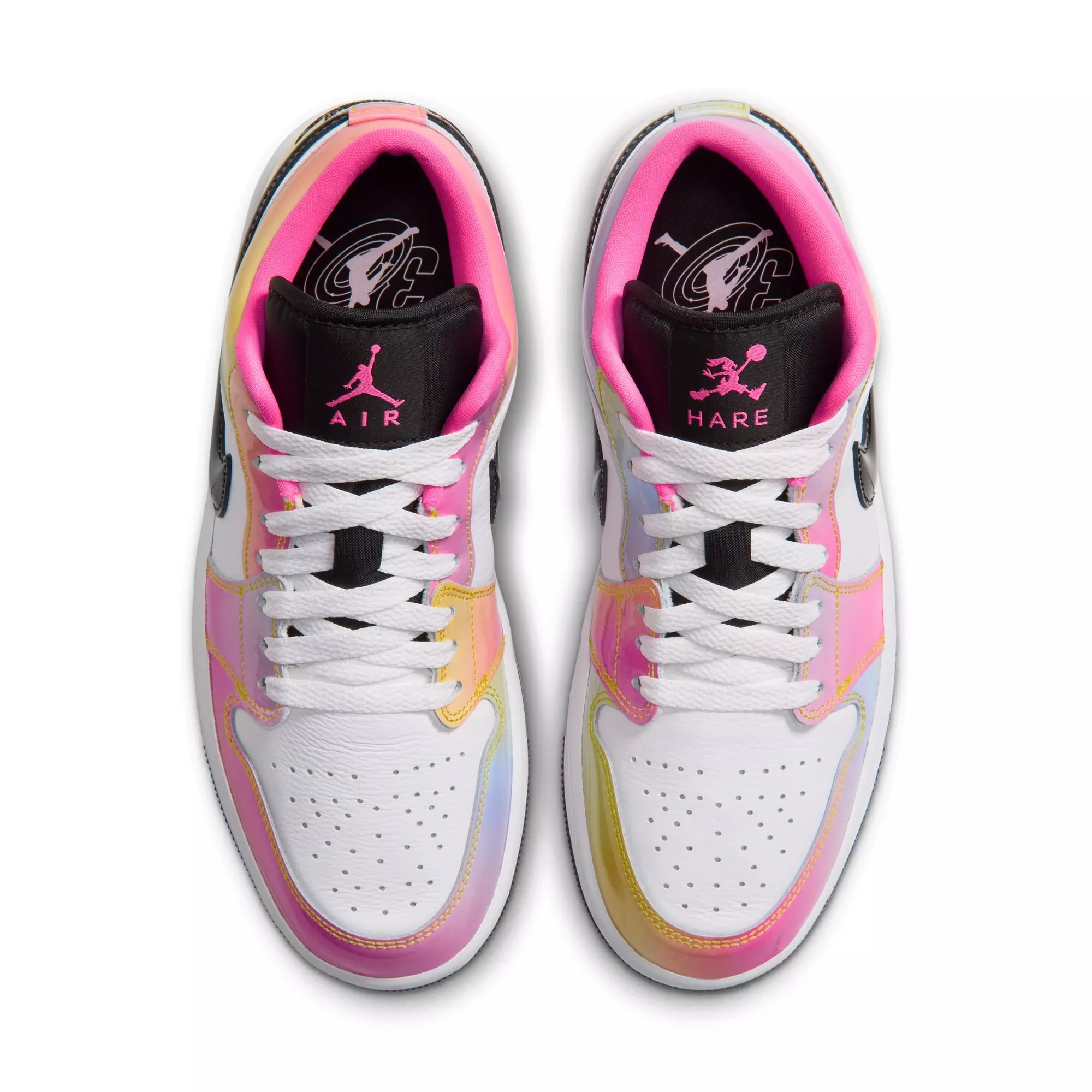 Jordan 1 Low SE "Lola Bunny" Women's Shoe - WHITE/BLACK/LASER PINK/YELLOW ZEST