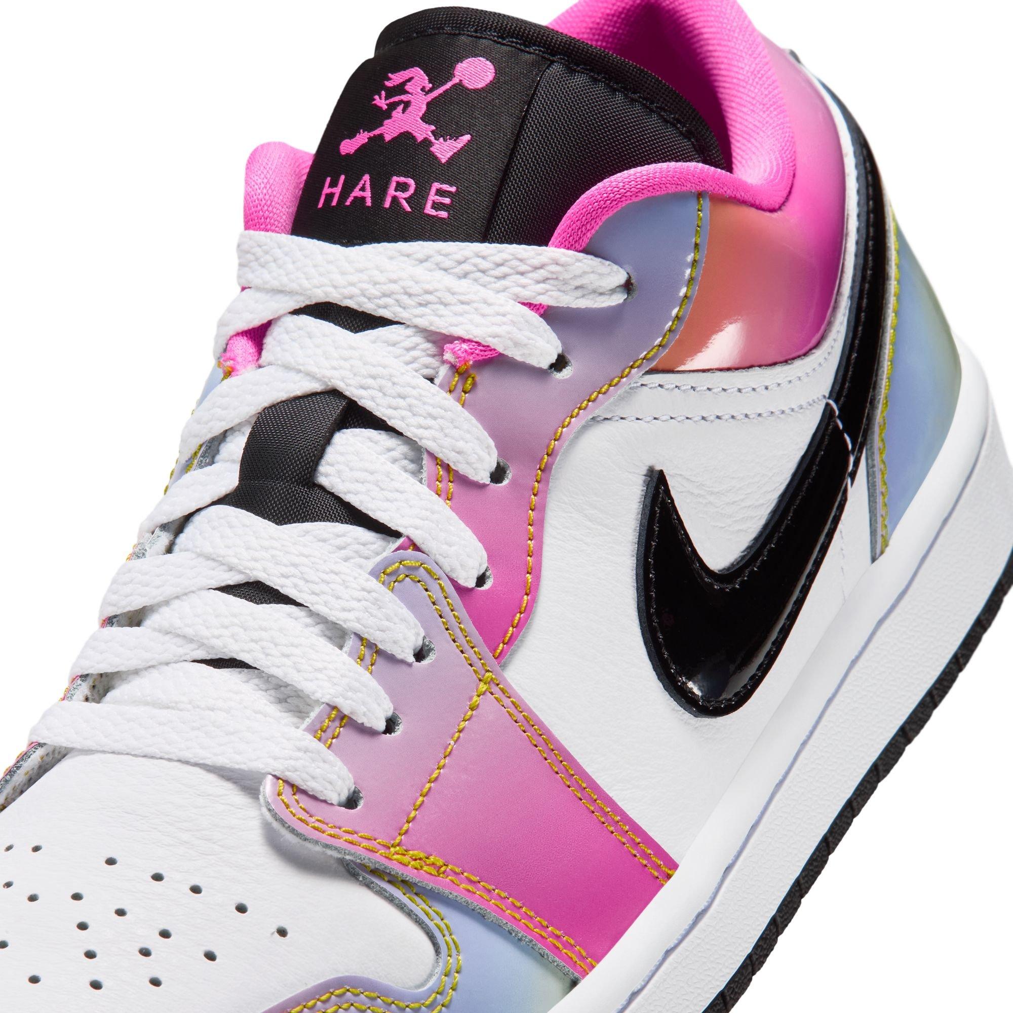 Jordan 1 Low SE "Lola Bunny" Women's Shoe - WHITE/BLACK/LASER PINK/YELLOW ZEST