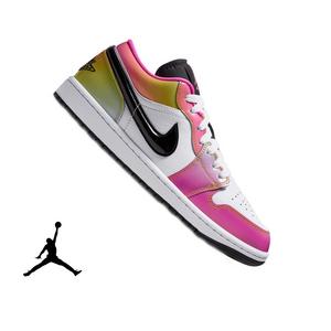 Jordan 1 Low SE "Lola Bunny" Women's Shoe - WHITE/BLACK/LASER PINK/YELLOW ZEST