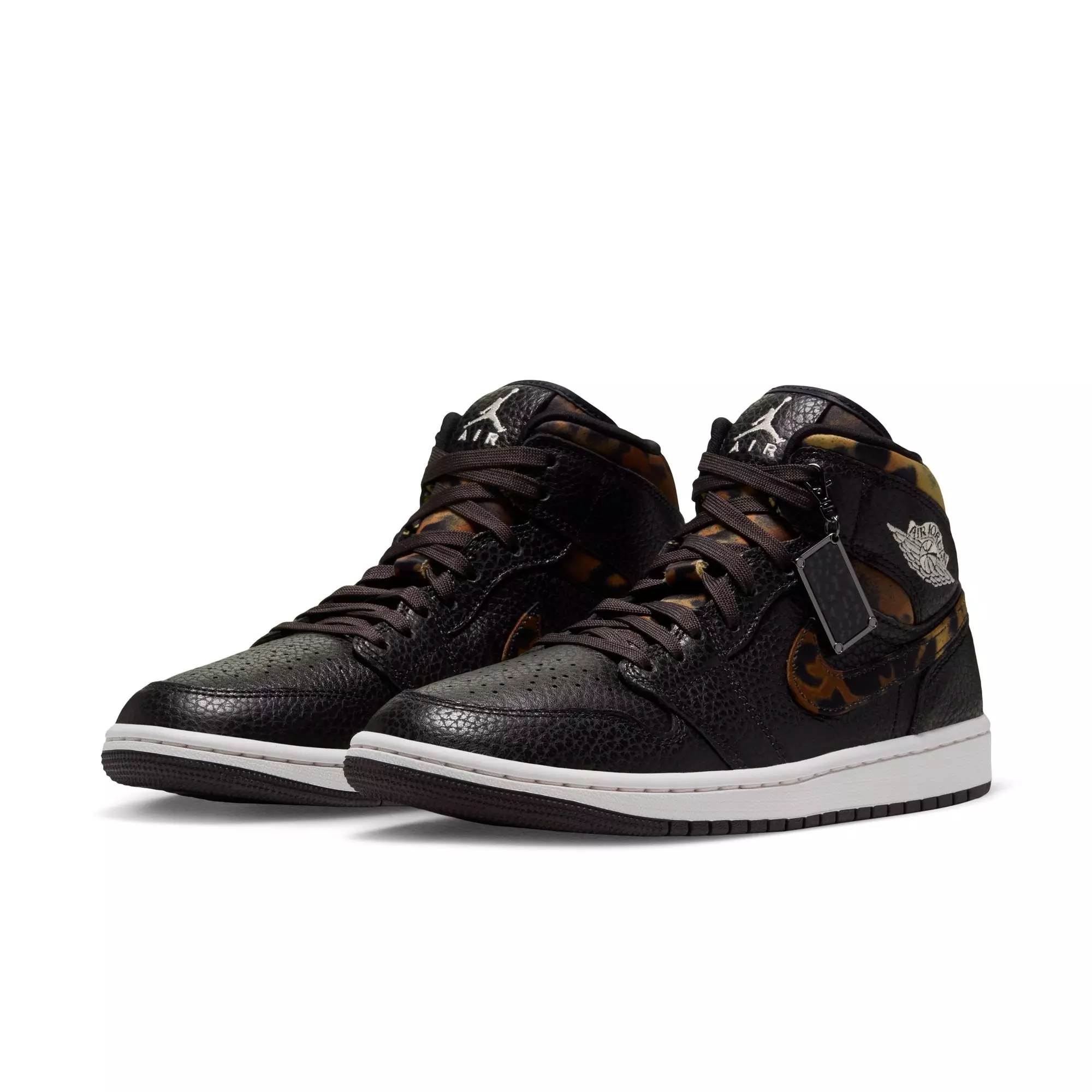 Jordan 1 Mid SE "Black/Chalk/Velvet Brown" Women's Shoe - BLACK/BROWN