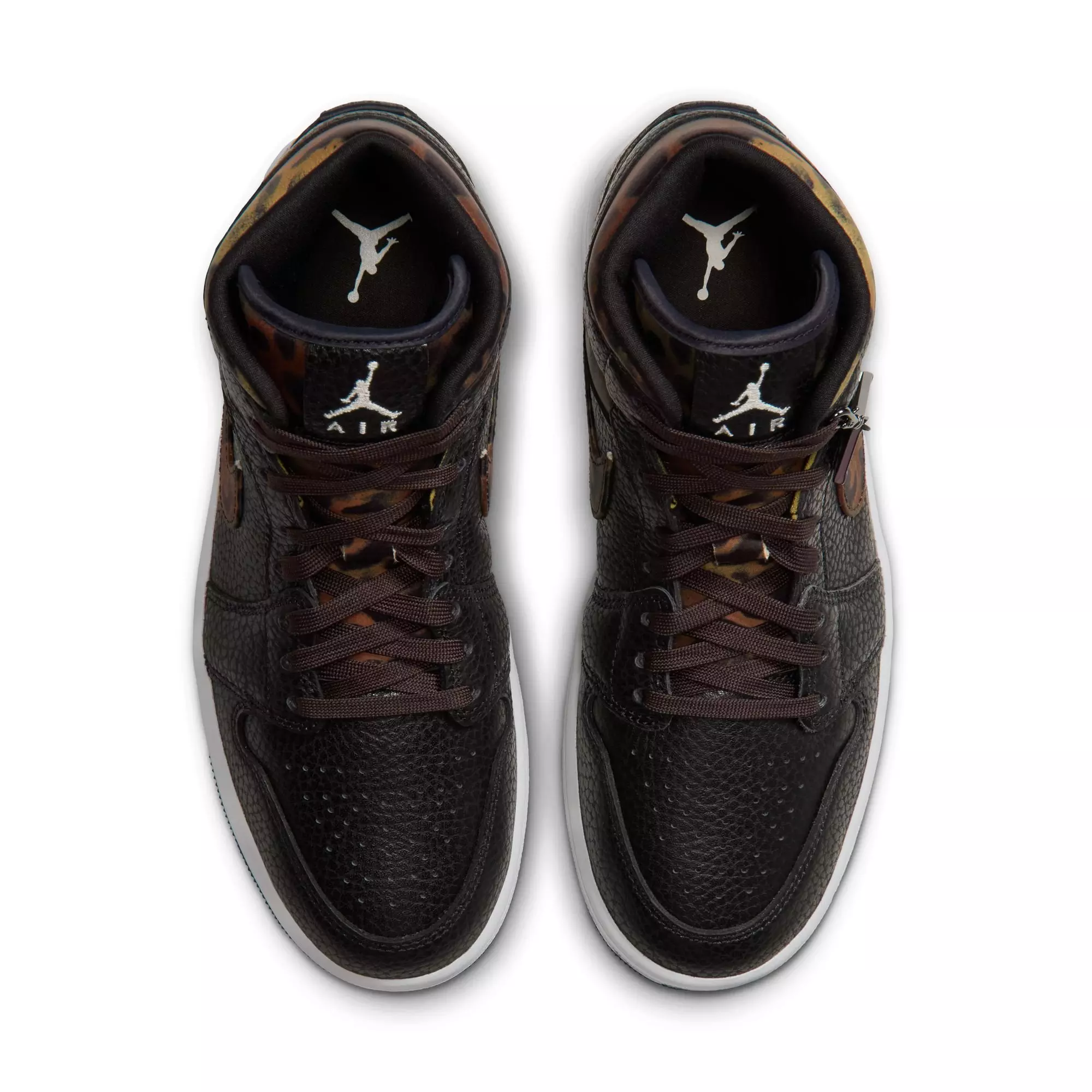 Jordan 1 Mid SE "Black/Chalk/Velvet Brown" Women's Shoe - BLACK/BROWN