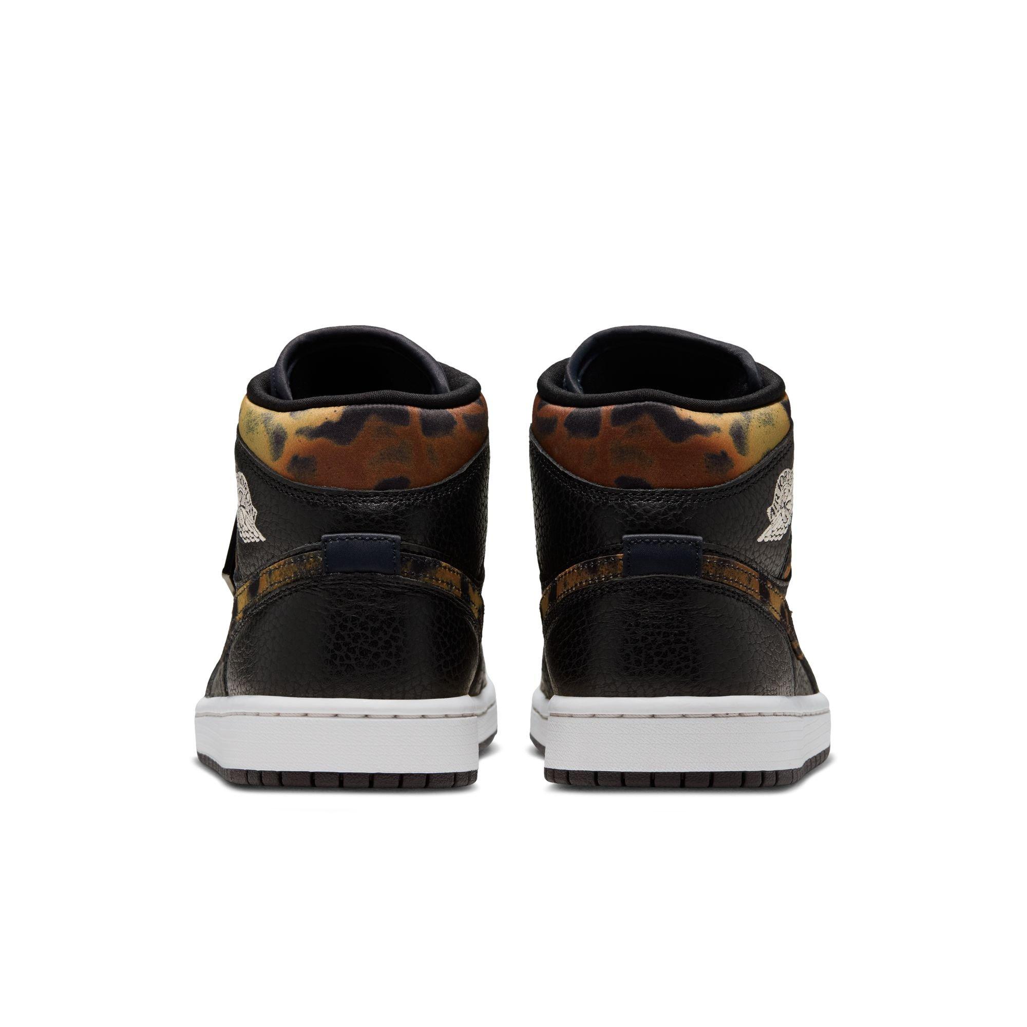 Jordan 1 Mid SE "Black/Chalk/Velvet Brown" Women's Shoe - BLACK/BROWN