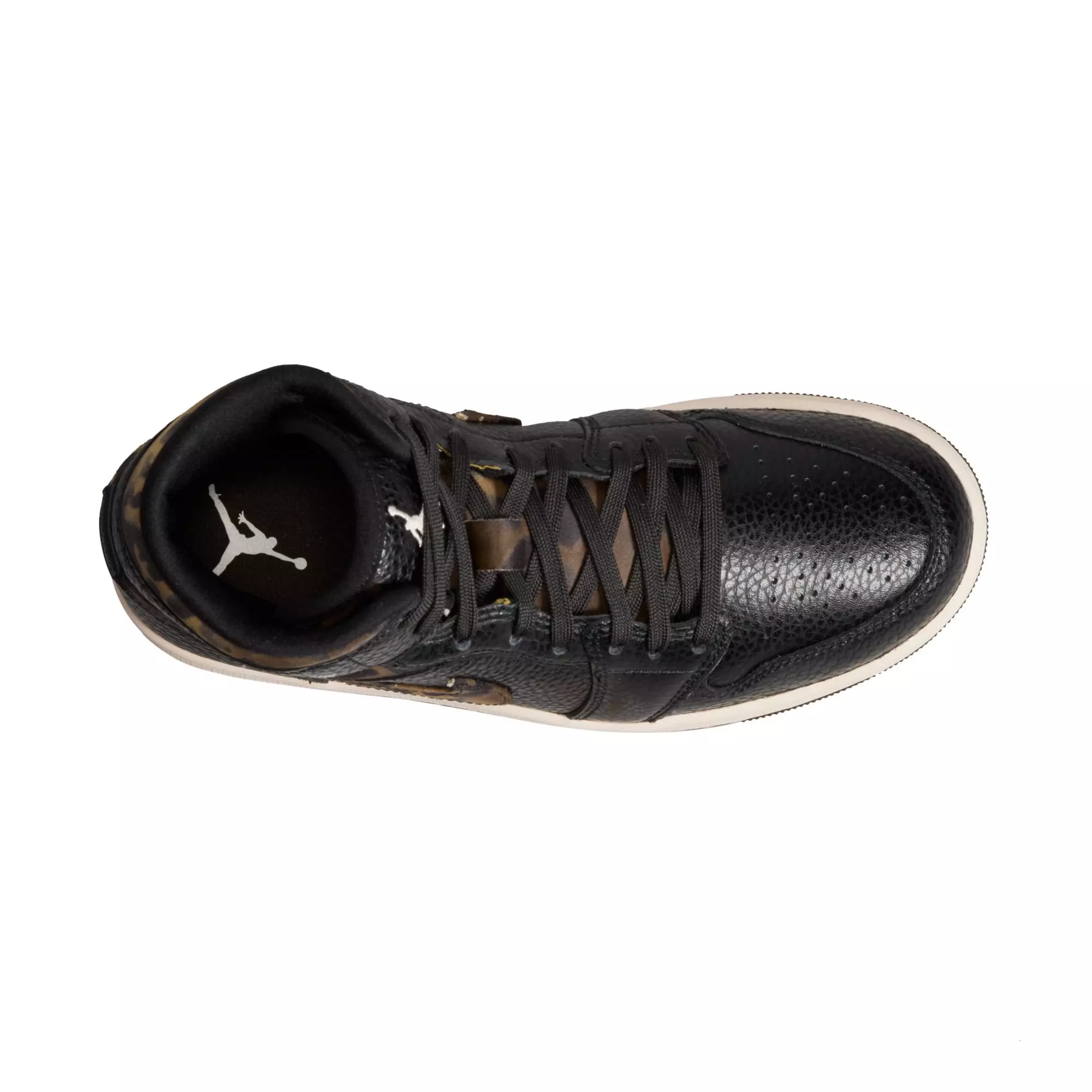 Jordan 1 Mid SE "Black/Chalk/Velvet Brown" Women's Shoe - BLACK/BROWN