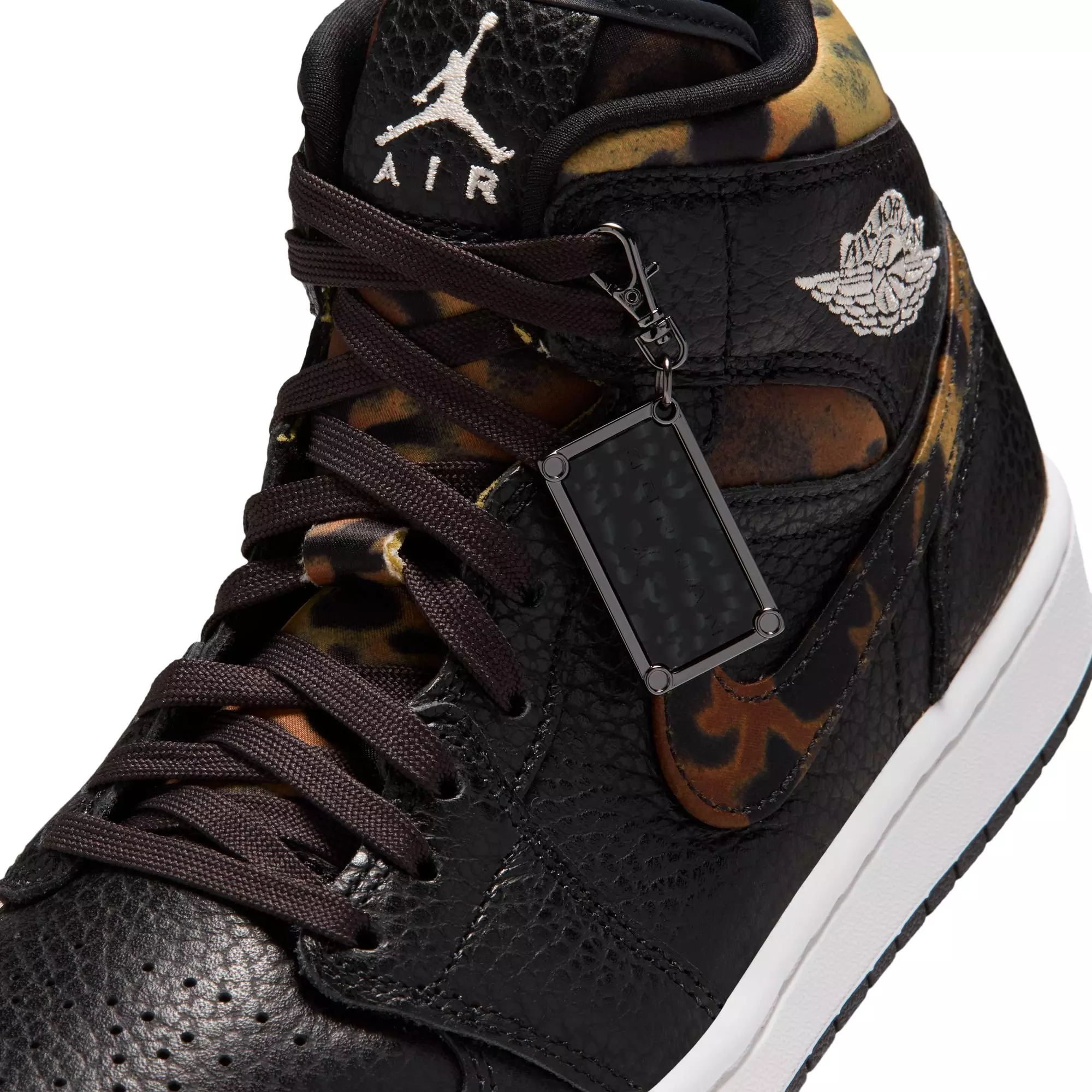 Jordan 1 Mid SE "Black/Chalk/Velvet Brown" Women's Shoe - BLACK/BROWN