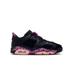 Jordan 6 Retro "Fierce Pink" Grade School Kids' Shoe - BLACK/LASER FUCHSIA/PINK FOAM