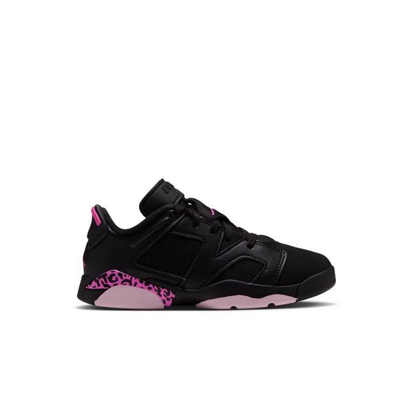 Jordan 6 Retro "Fierce Pink" Preschool Kids' Shoe - BLACK/LASER FUCHSIA/PINK FOAM