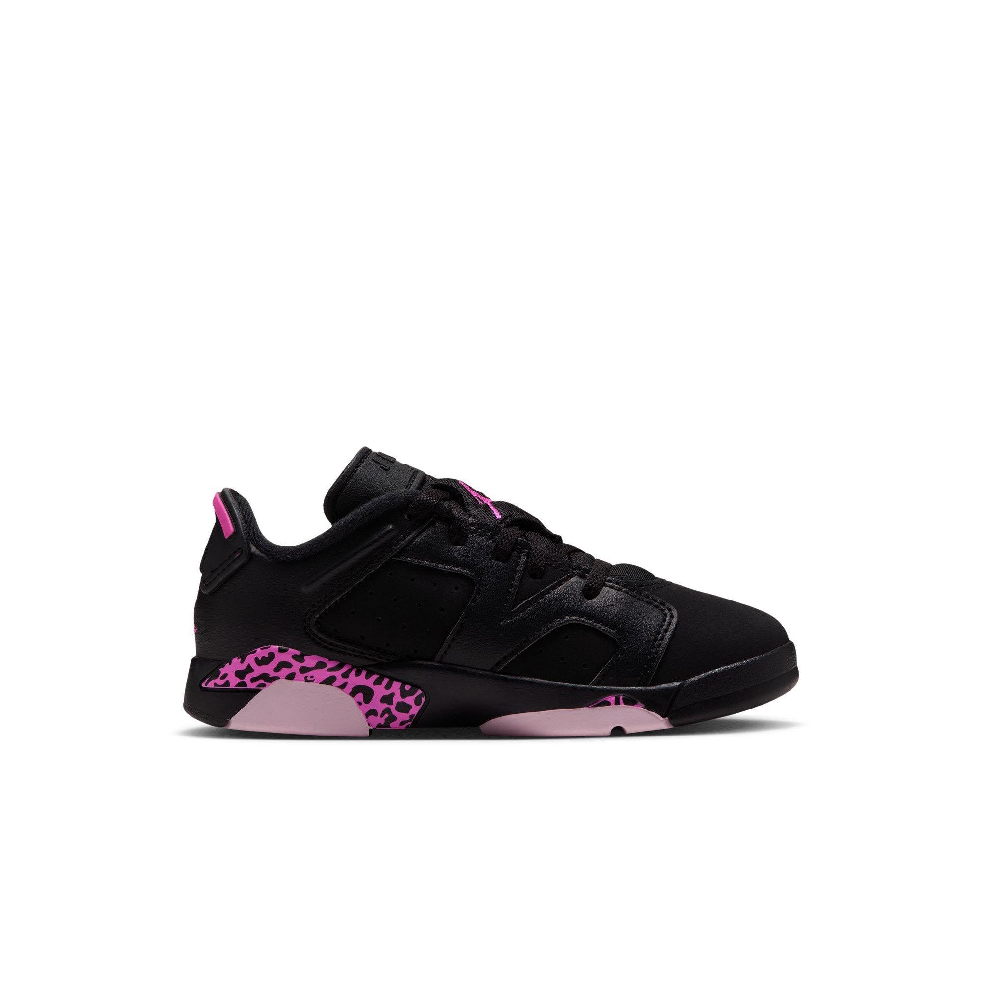 Jordan 6 Retro "Fierce Pink" Preschool Kids' Shoe - BLACK/LASER FUCHSIA/PINK FOAM