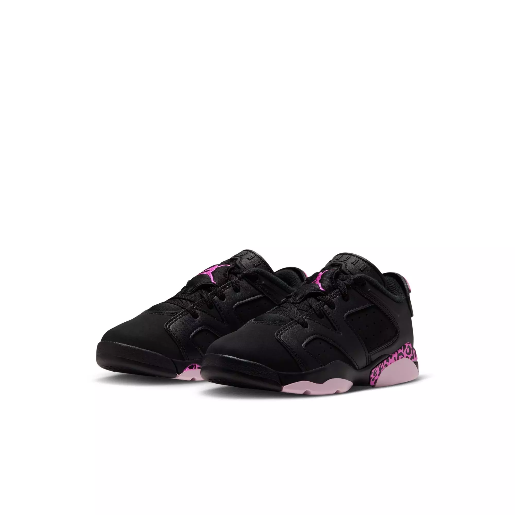 Jordan 6 Retro "Fierce Pink" Preschool Kids' Shoe - BLACK/LASER FUCHSIA/PINK FOAM