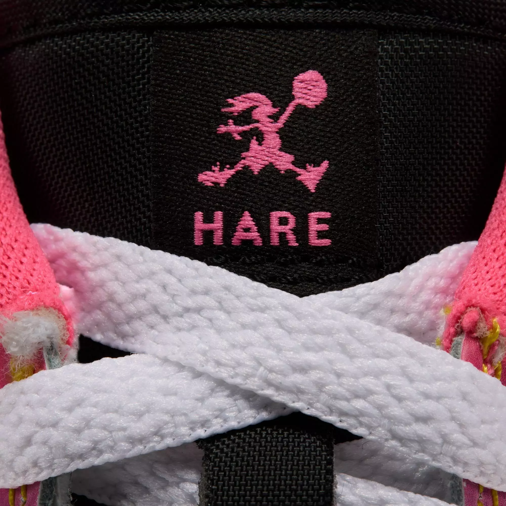 Jordan 1 Low SE "Space Jam" Preschool Kids' Shoe - WHITE/BLACK/LASER PINK/YELLOW ZEST