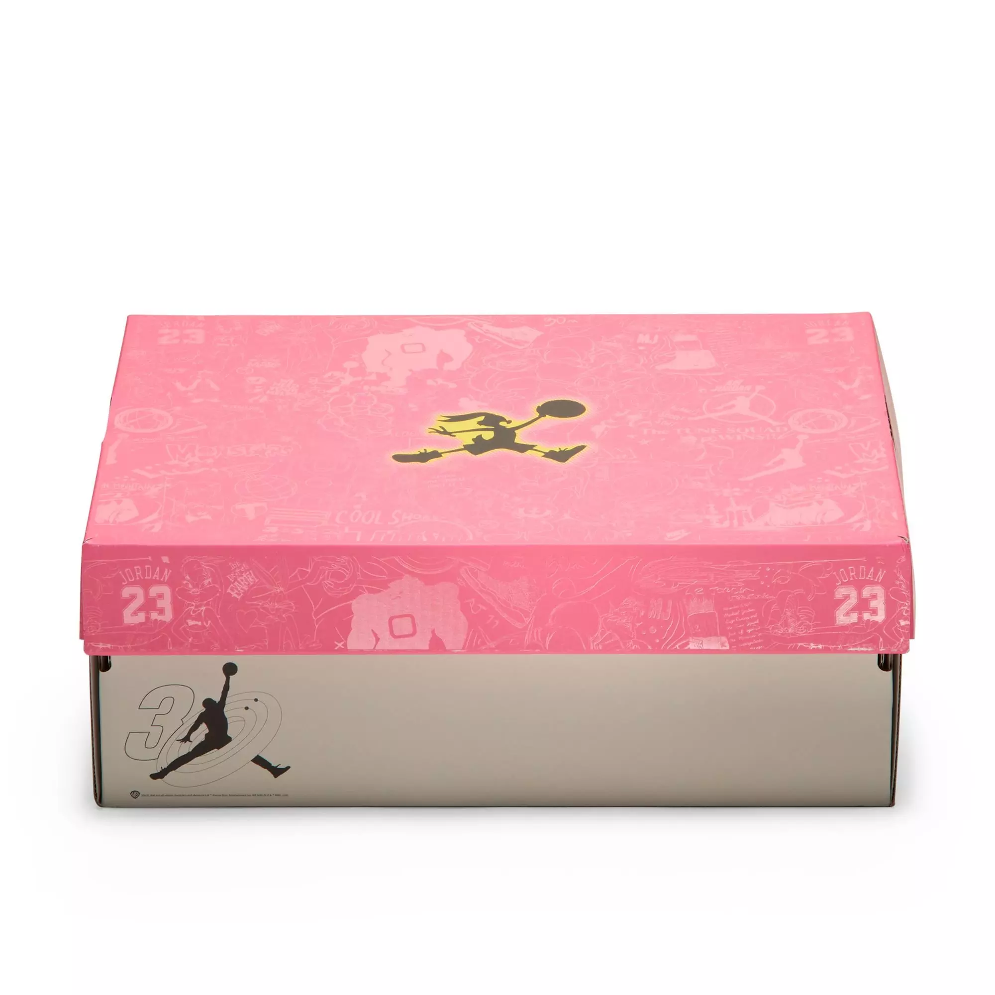 Jordan 1 Low SE "Space Jam" Preschool Kids' Shoe - WHITE/BLACK/LASER PINK/YELLOW ZEST