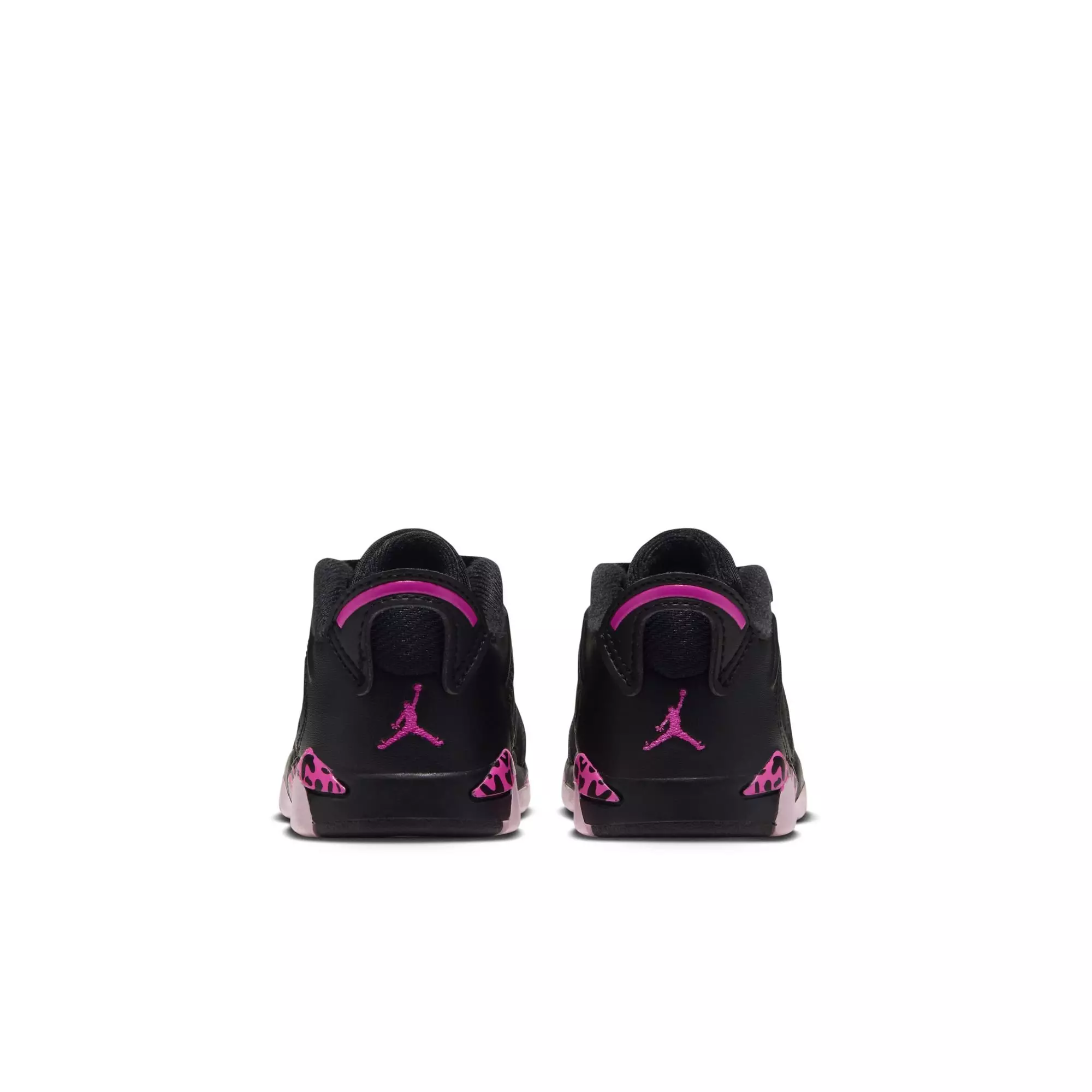 Jordan 6 Retro "Fierce Pink" Toddler Kids' Shoe - BLACK/LASER FUCHSIA/PINK FOAM