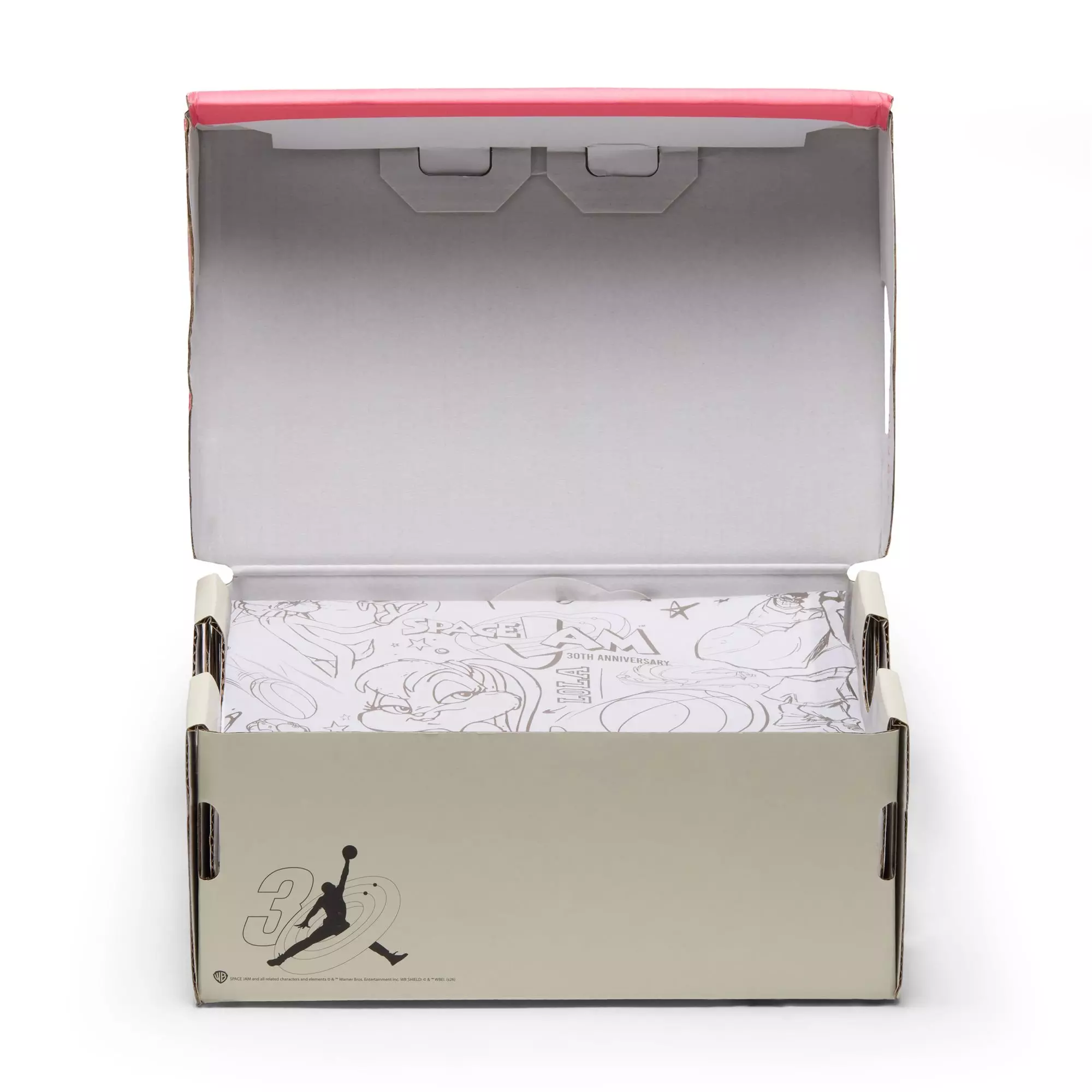Jordan 1 Low SE "Space Jam" Toddler Kids' Shoe - WHITE/BLACK/LASER PINK/YELLOW ZEST