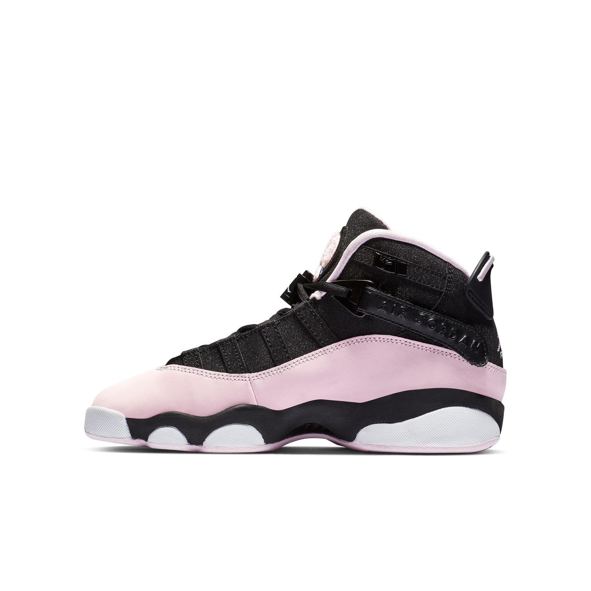 Jordan 6 Rings "Black/Pink Foam/Anthracite" Grade School Girls' Shoe - ANTHRACITE/BLACK/PINKFOAM Thumbnail View 4