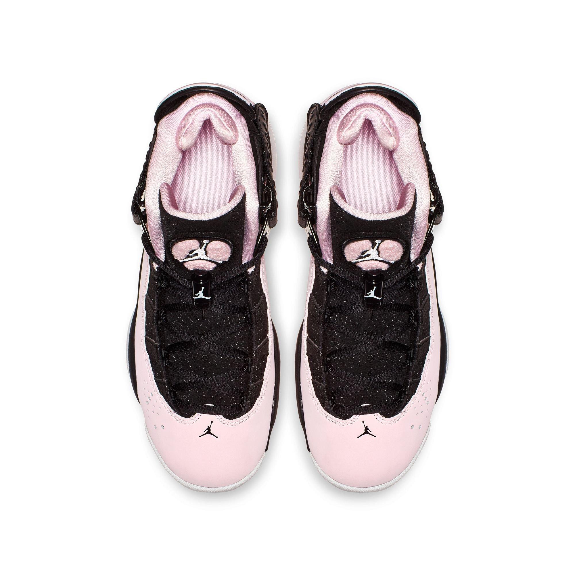 Jordan 6 Rings "Black/Pink Foam/Anthracite" Grade School Girls' Shoe - ANTHRACITE/BLACK/PINKFOAM Thumbnail View 6