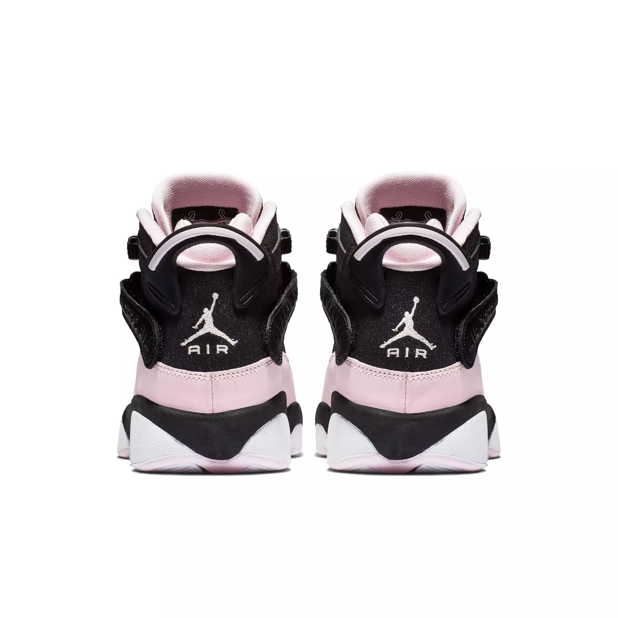 Jordan 6 Rings "Black/Pink Foam/Anthracite" Grade School Girls' Shoe - ANTHRACITE/BLACK/PINKFOAM