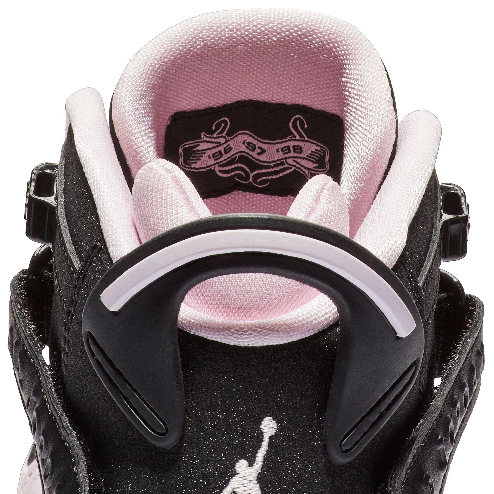 Jordan 6 Rings "Black/Pink Foam/Anthracite" Grade School Girls' Shoe - ANTHRACITE/BLACK/PINKFOAM Thumbnail View 9