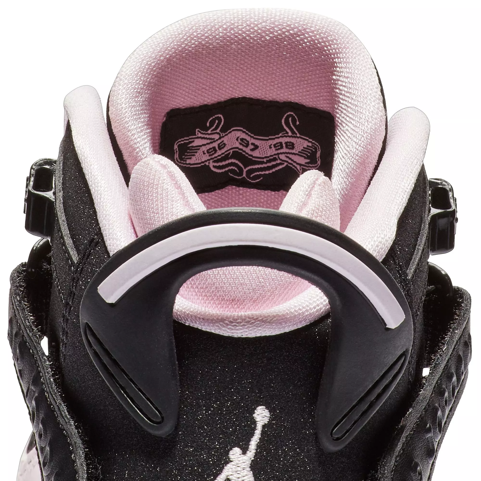 Jordan 6 Rings "Black/Pink Foam/Anthracite" Grade School Girls' Shoe - ANTHRACITE/BLACK/PINKFOAM