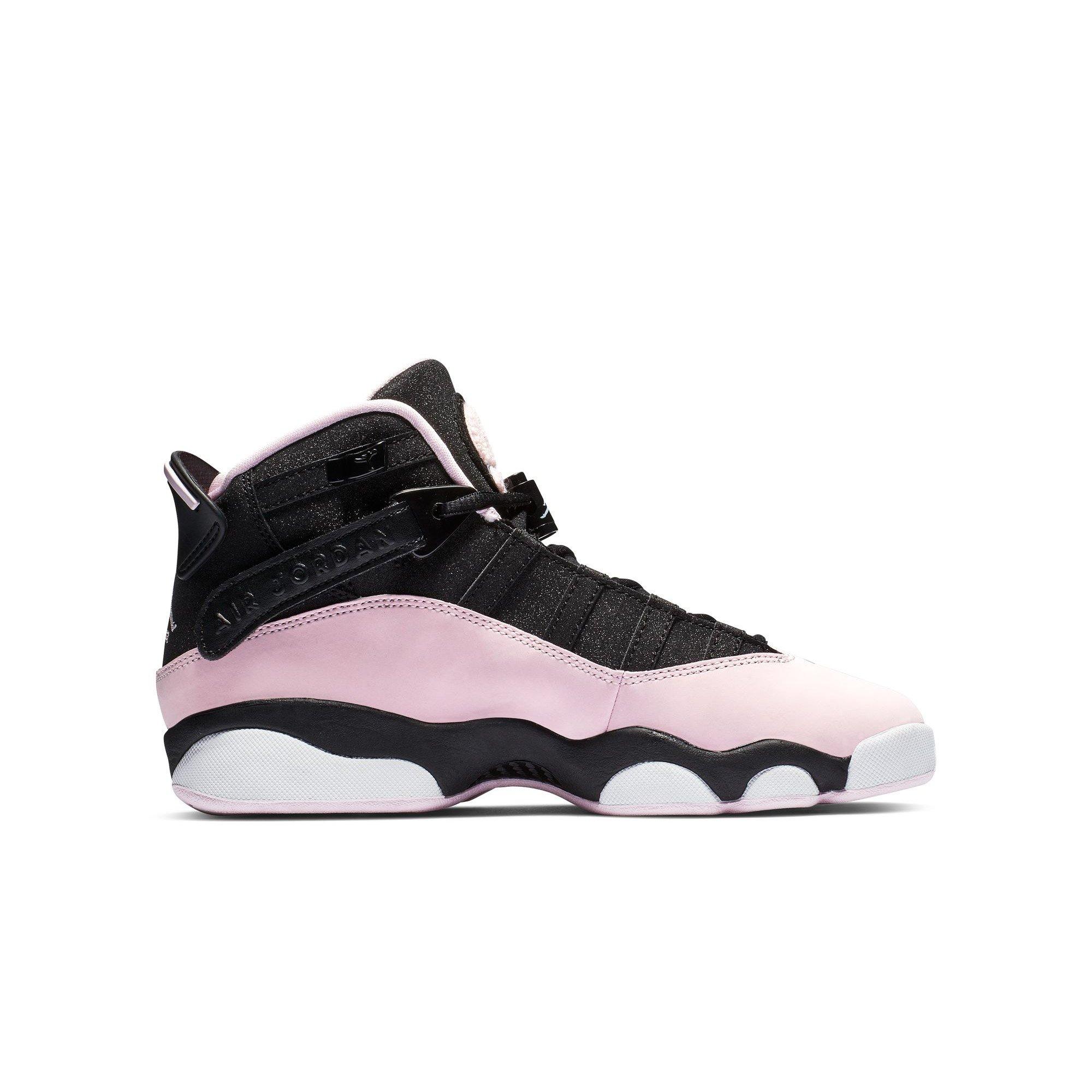 Jordan 6 Rings "Black/Pink Foam/Anthracite" Grade School Girls' Shoe - ANTHRACITE/BLACK/PINKFOAM Thumbnail View 2