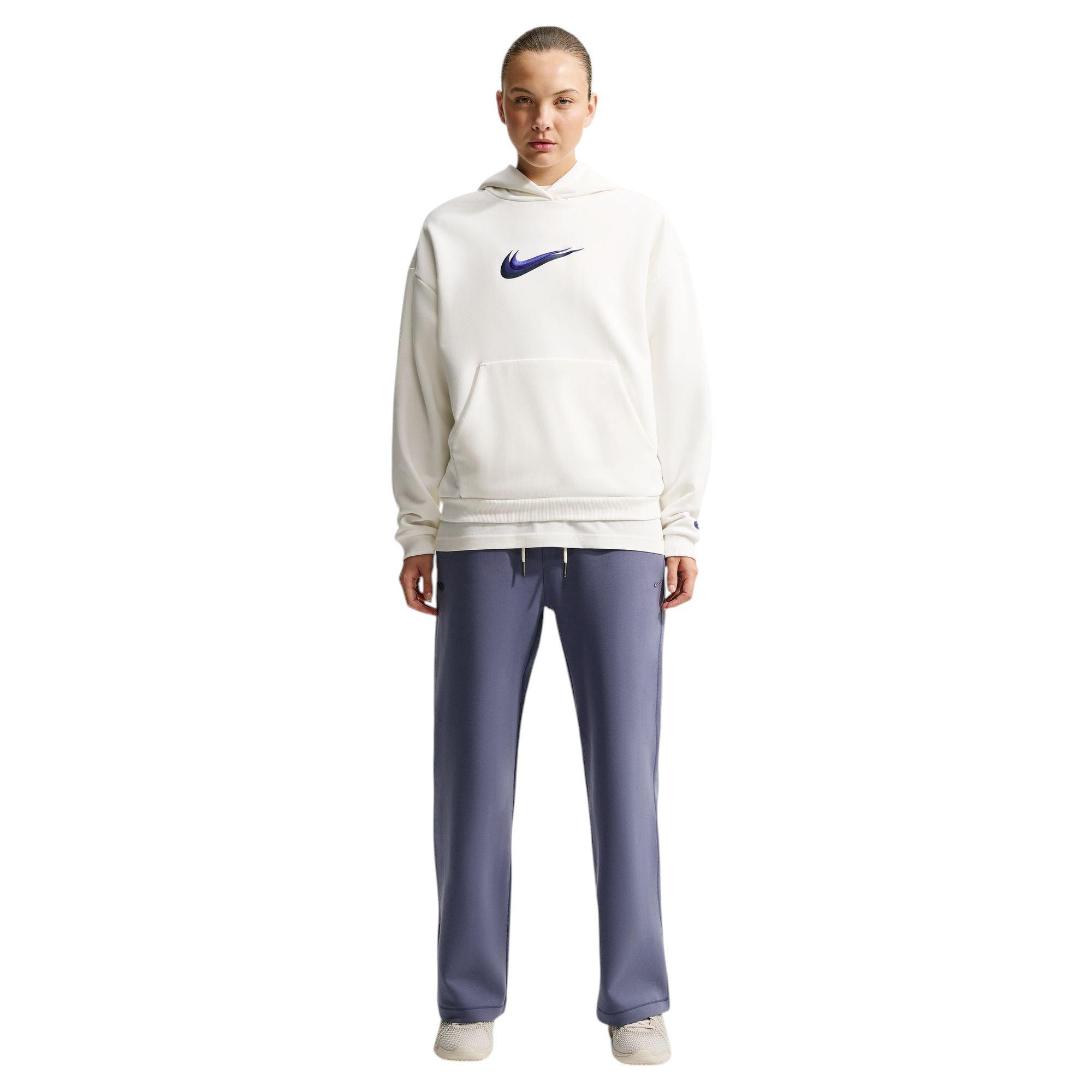 Nike Caitlin Blue Women's Standard Issue Dri-FIT Pullover Basketball Hoodie - SAIL